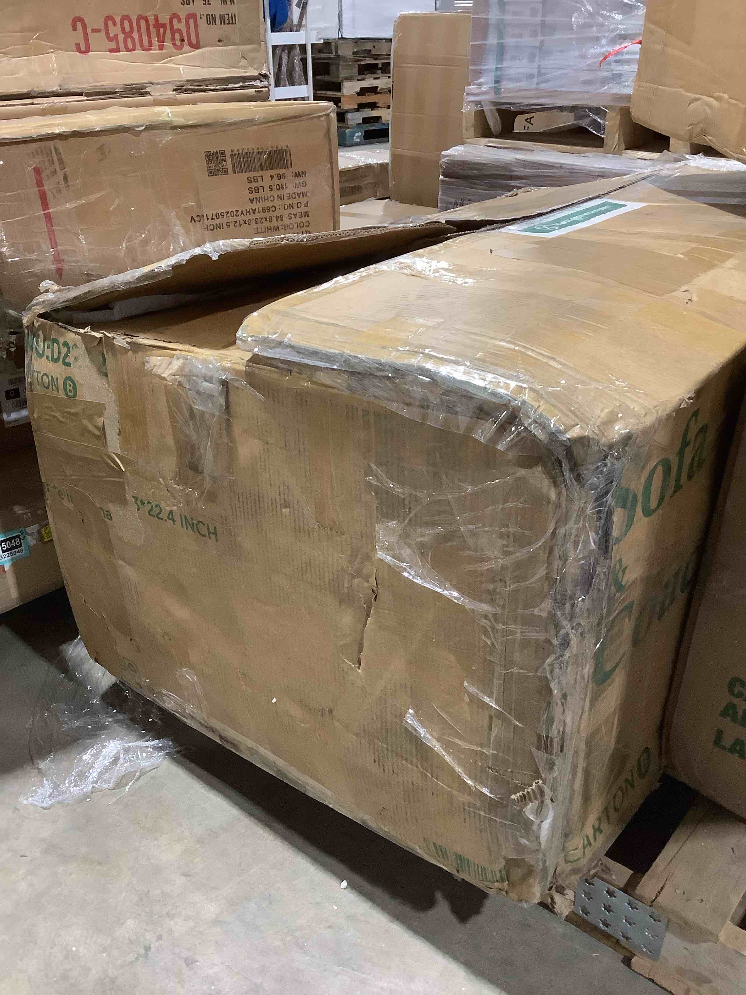 Condition photo showing Good Condition for Long Seat Frame & Long Back Frame & Bed Frame, black, incomplete 