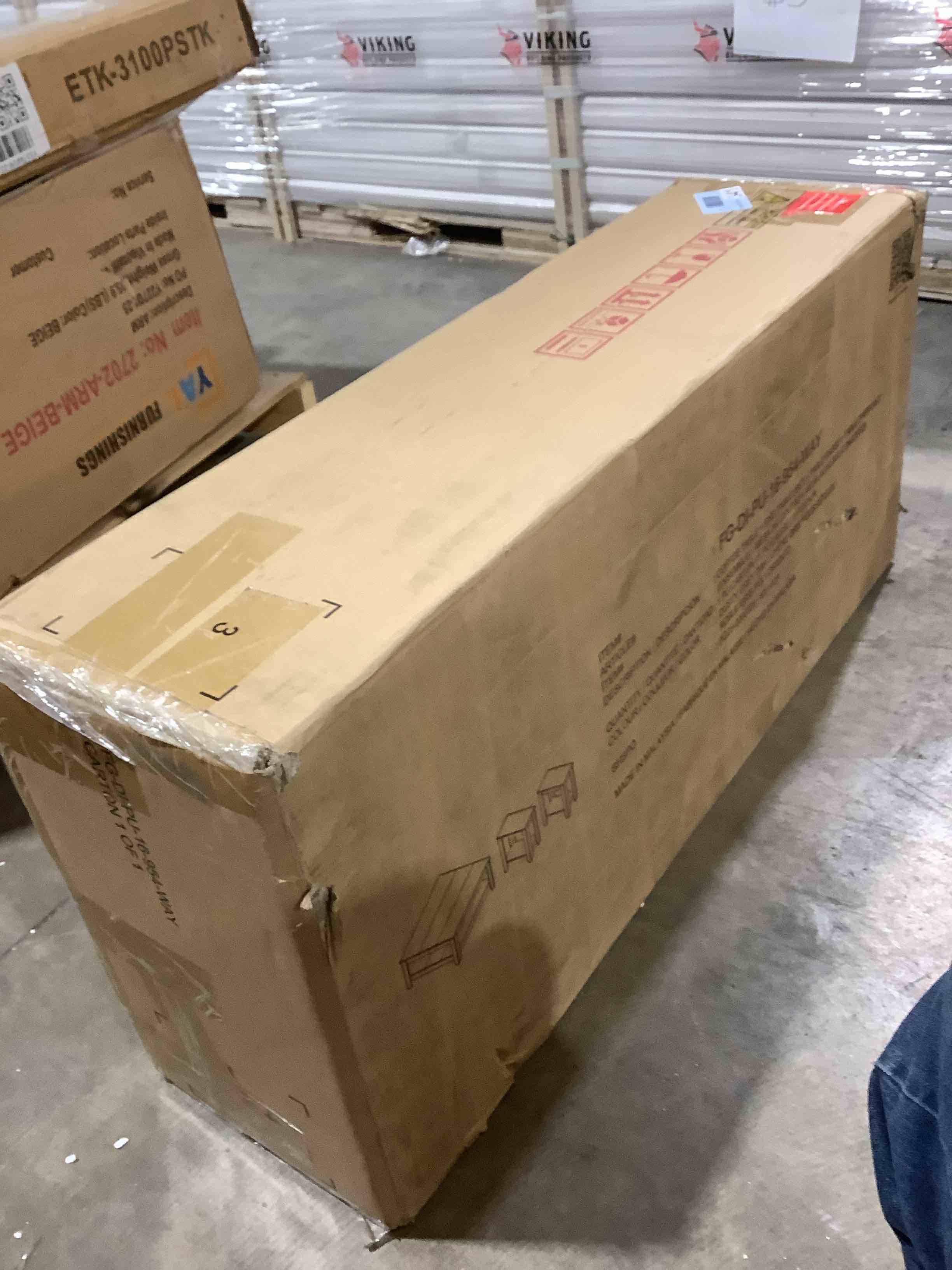 Condition photo showing New/Like New for Coffee table plus set of end table, color, dusty, gray oak