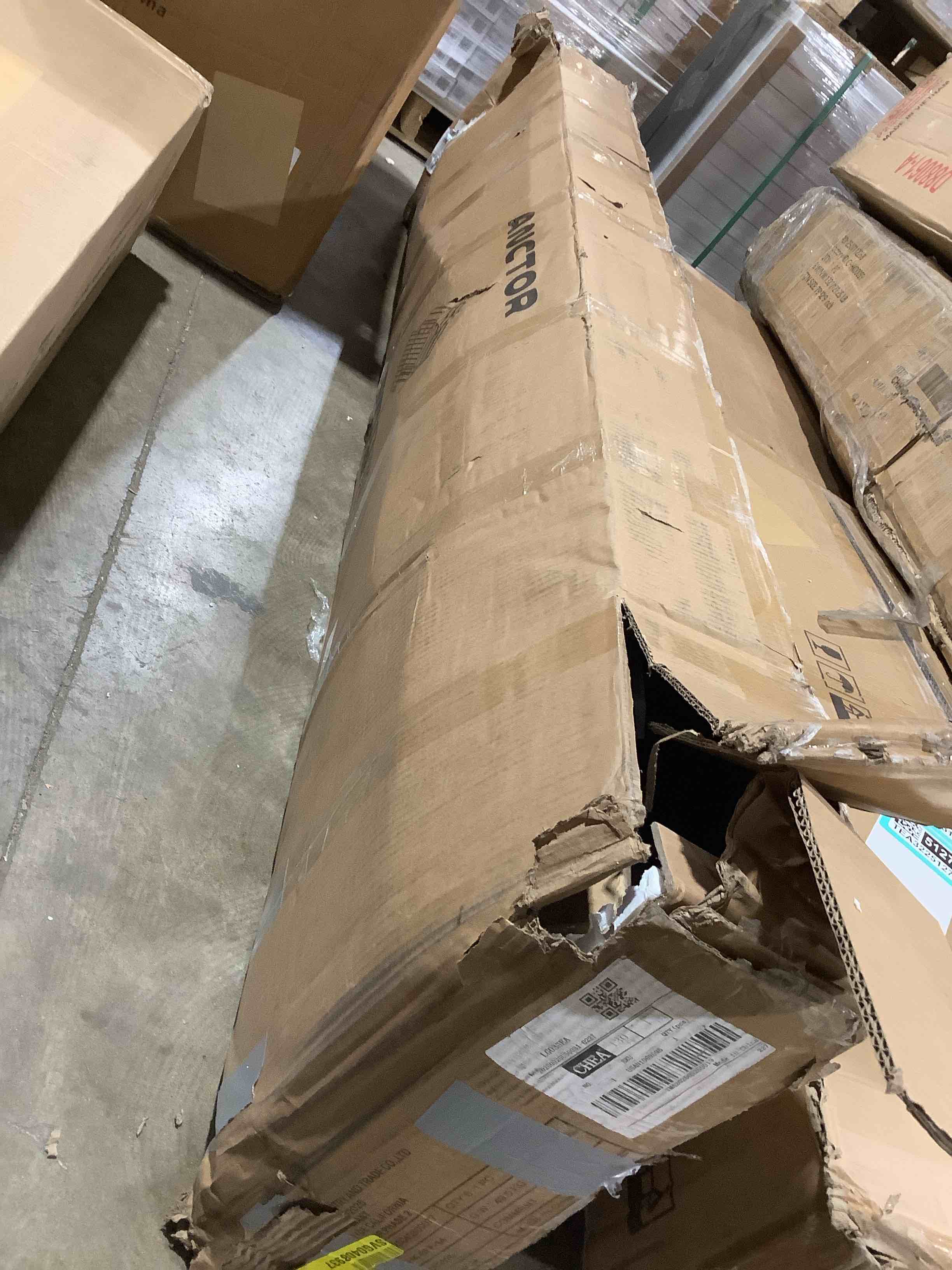 Condition photo showing As Is for Anctor Daybed Upholstered with pull out Trumbull, two tier storage shelves, and upholstered