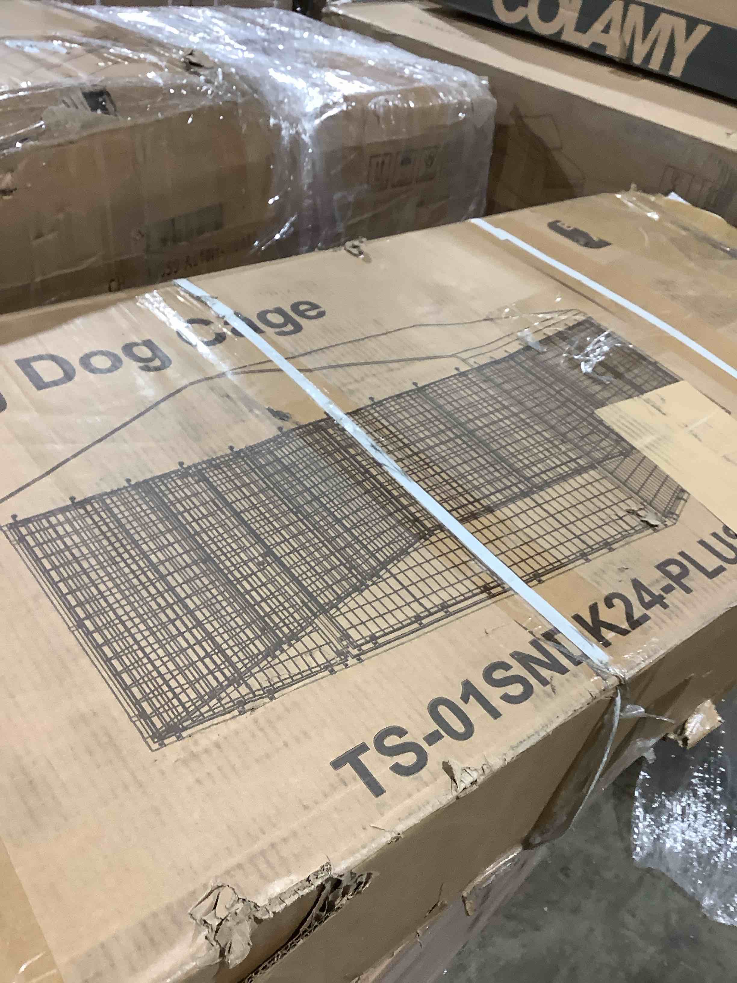 Condition photo showing Good Condition for Outdoor metal dog kennel with UV – resistant roof foldable panels, 51.2" x 21.7"