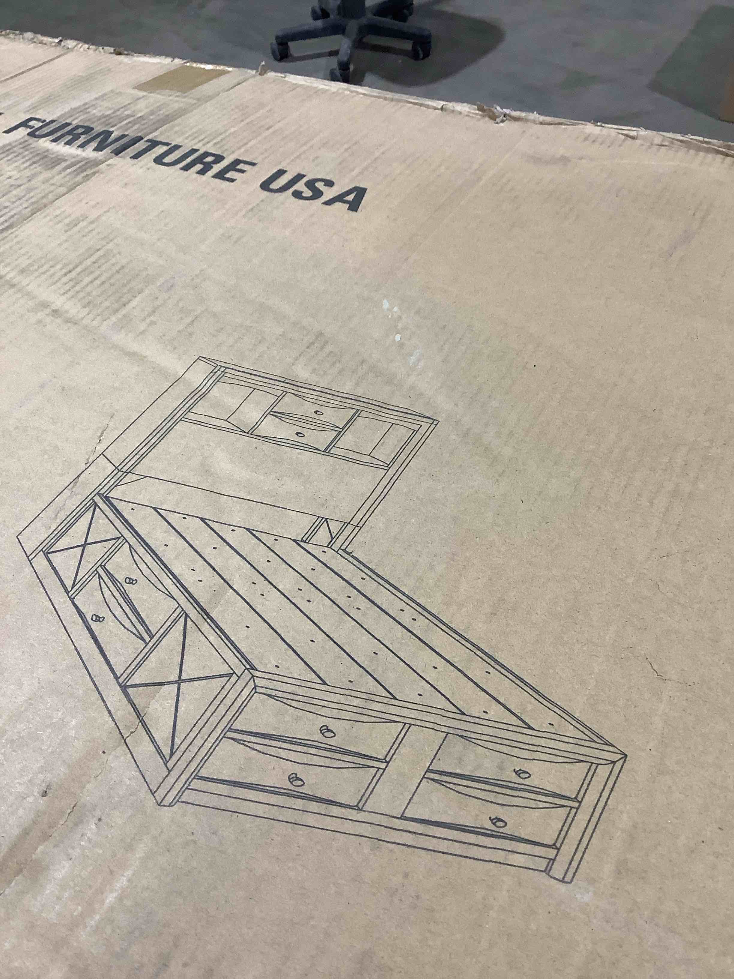 Condition photo showing Good Condition for Farmhouse, queen, Linda, headboard, and footboard, black, incomplete 