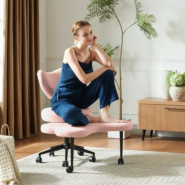 pinmoco pink meditation chair