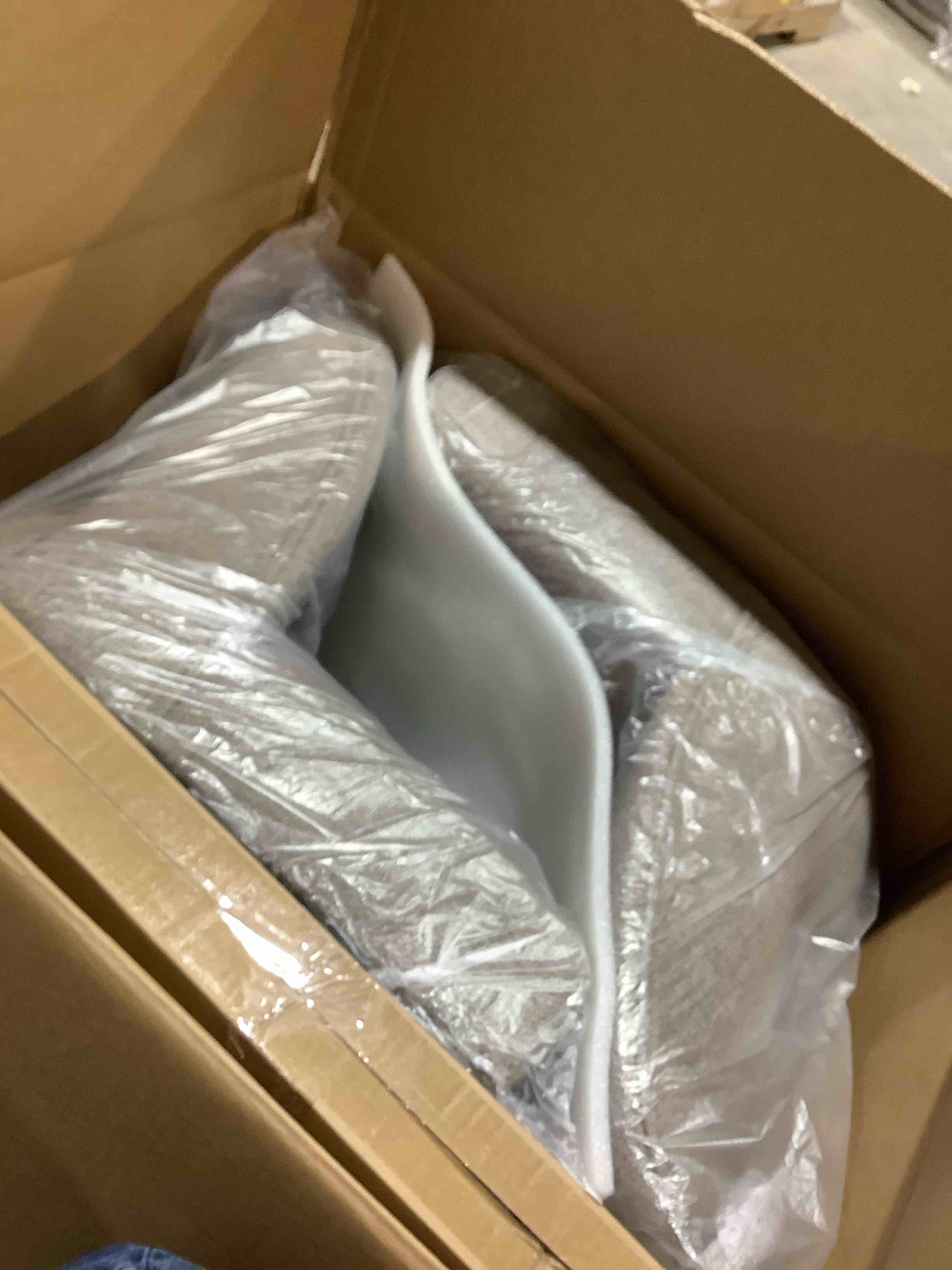 Condition photo showing New/Like New for Pair of brown upholstered bar stools