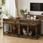 Dog Crate furniture 72" indoor Wooden Dog Kennel ND-5041