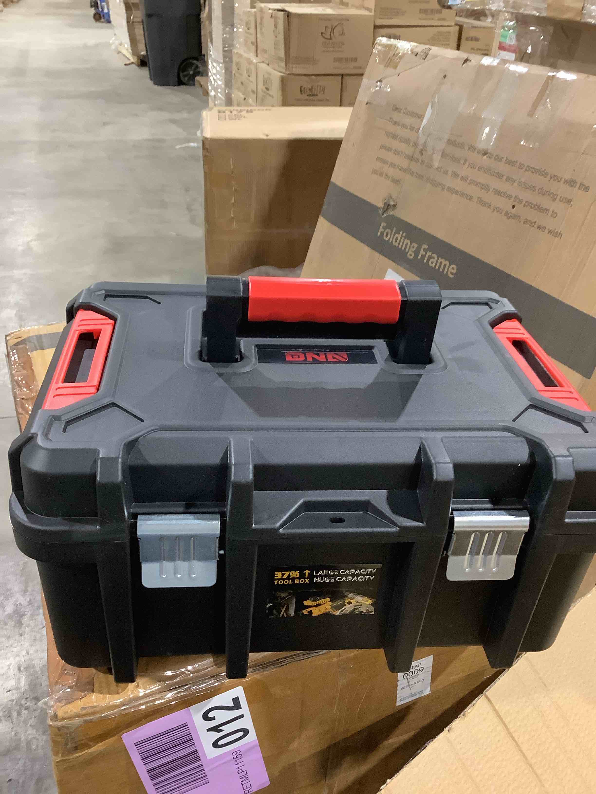 Condition photo showing Good Condition for DNA lockable toolbox set with removable tray's heavy duty organizer