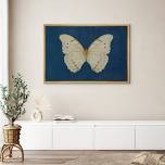 FRAMED CANVAS WALL ART PRINT VINTAGE BUTTERFLY ARTWORK LIVING ROOM