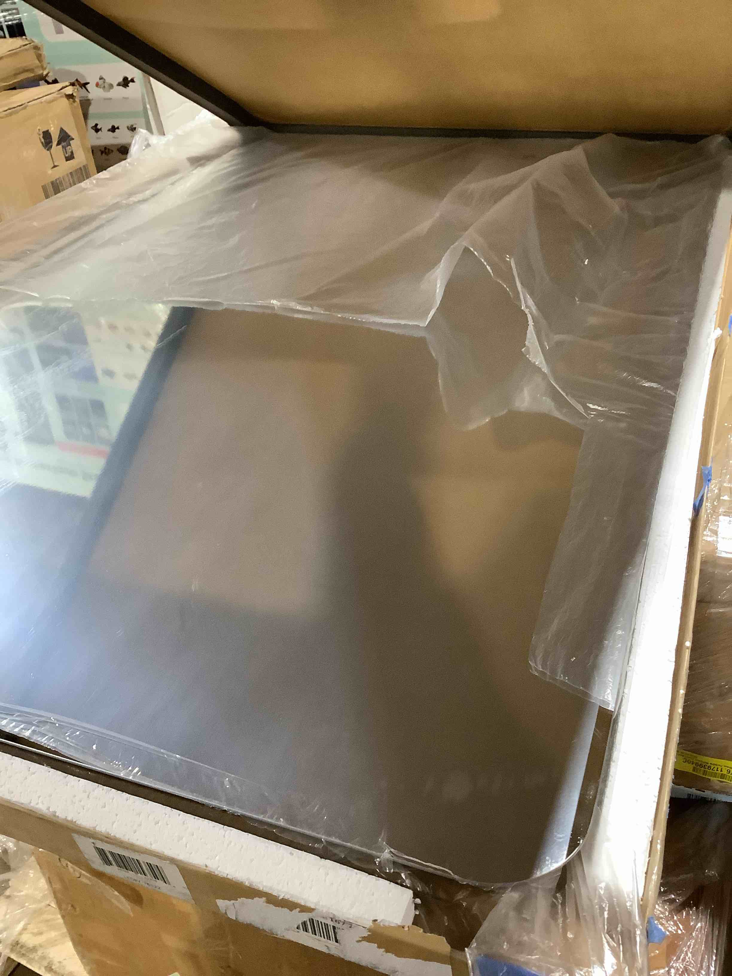 Condition photo showing Good Condition for Frameless Bathroon Mirror LED Lighted dimmable mirror with curved edges