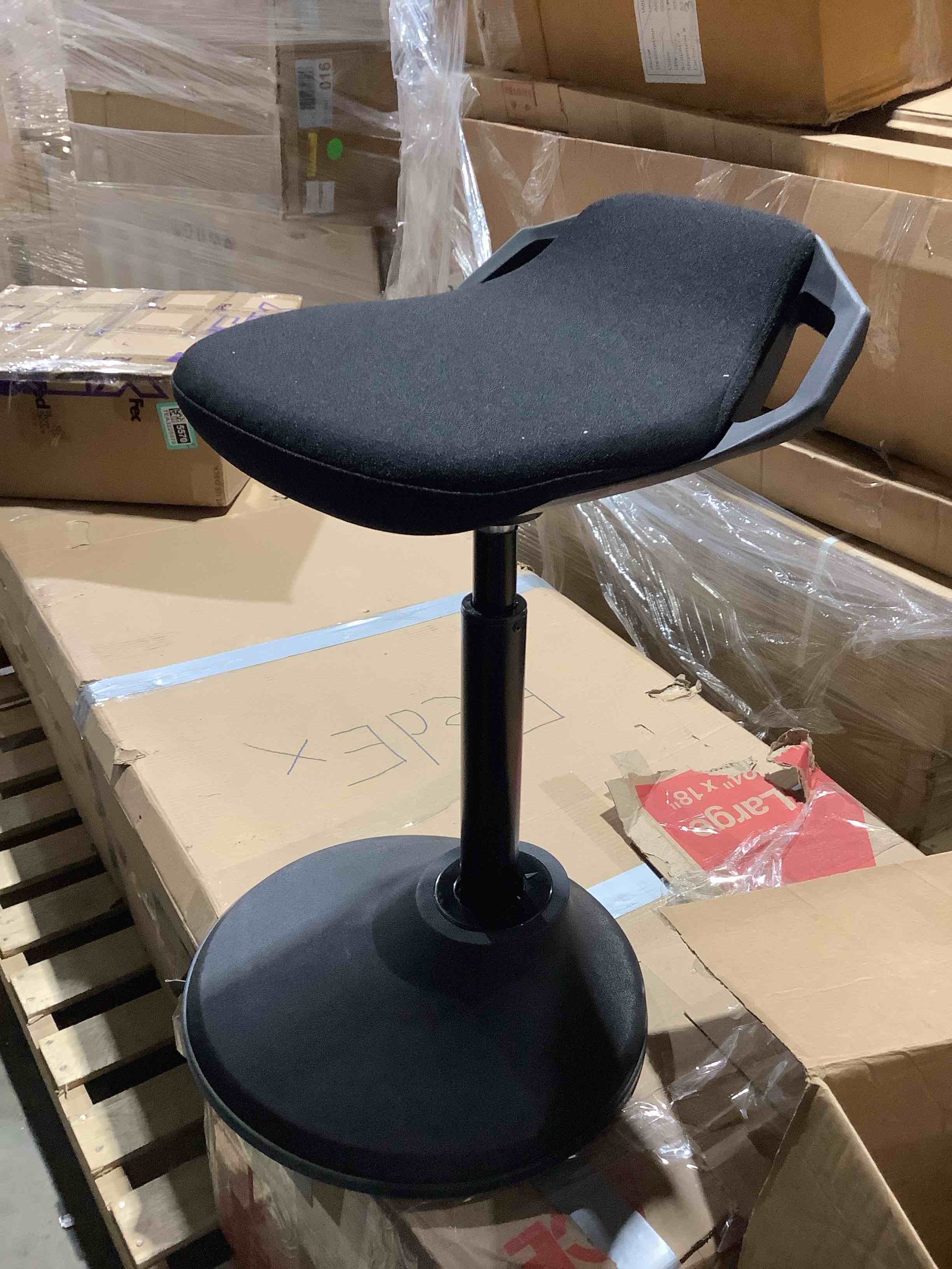 Condition photo showing Good Condition for Ergonomic Wobble Black Stool