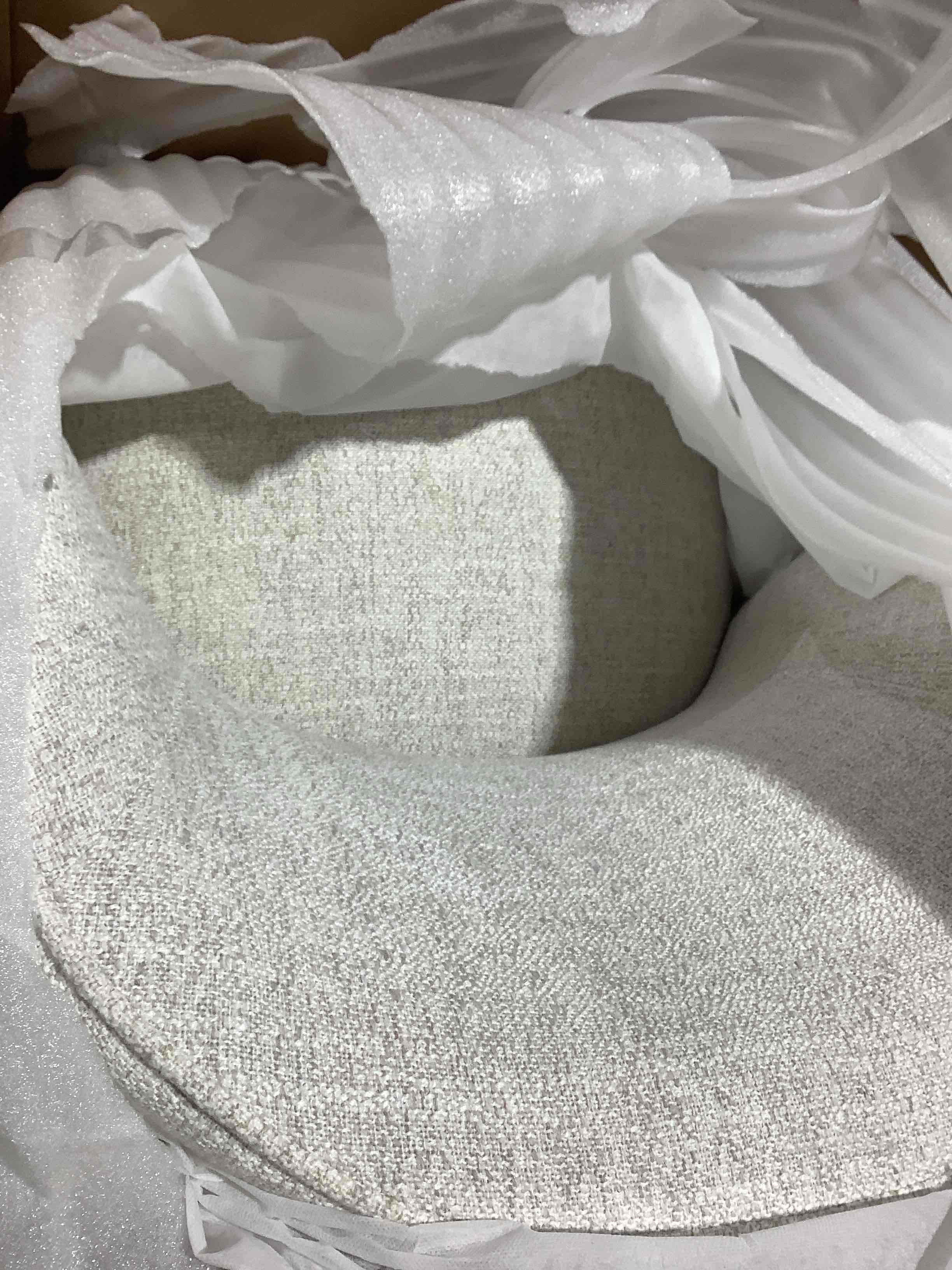 Condition photo showing New/Like New for Nina upholstered dining chair with castor, one chair