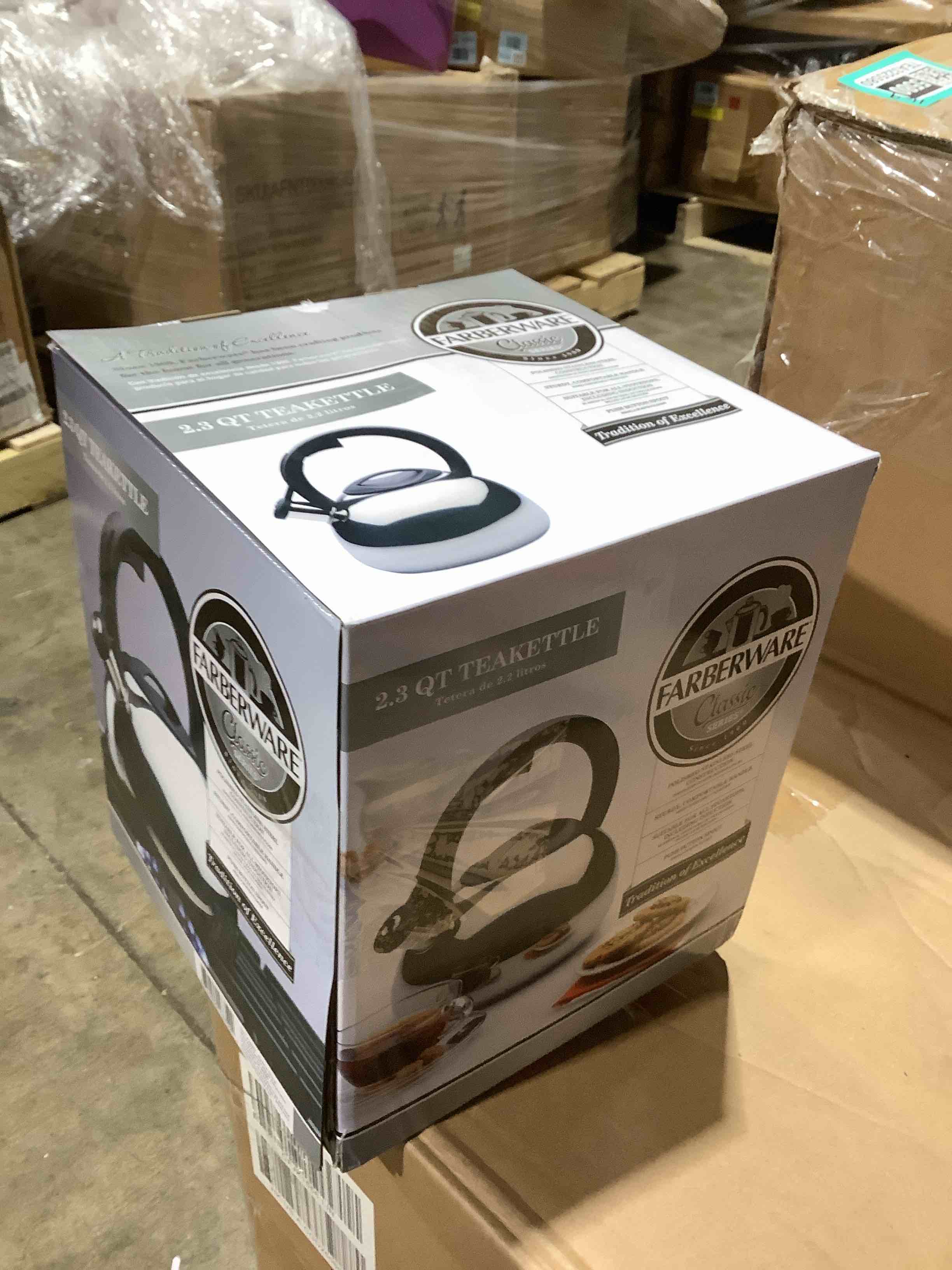 Condition photo showing New/Like New for Farberware Stainless Steel 2.3-Qt. Whistling Tea Kettle