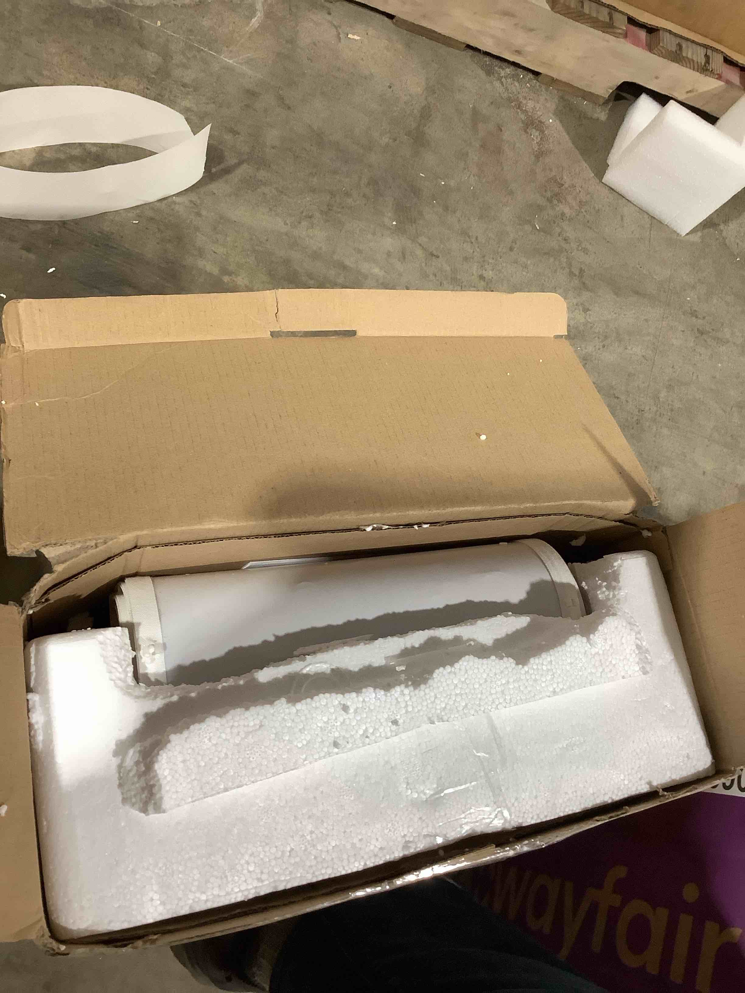 Condition photo showing New/Like New for Haileyville 64" arched floor lamp with remote control