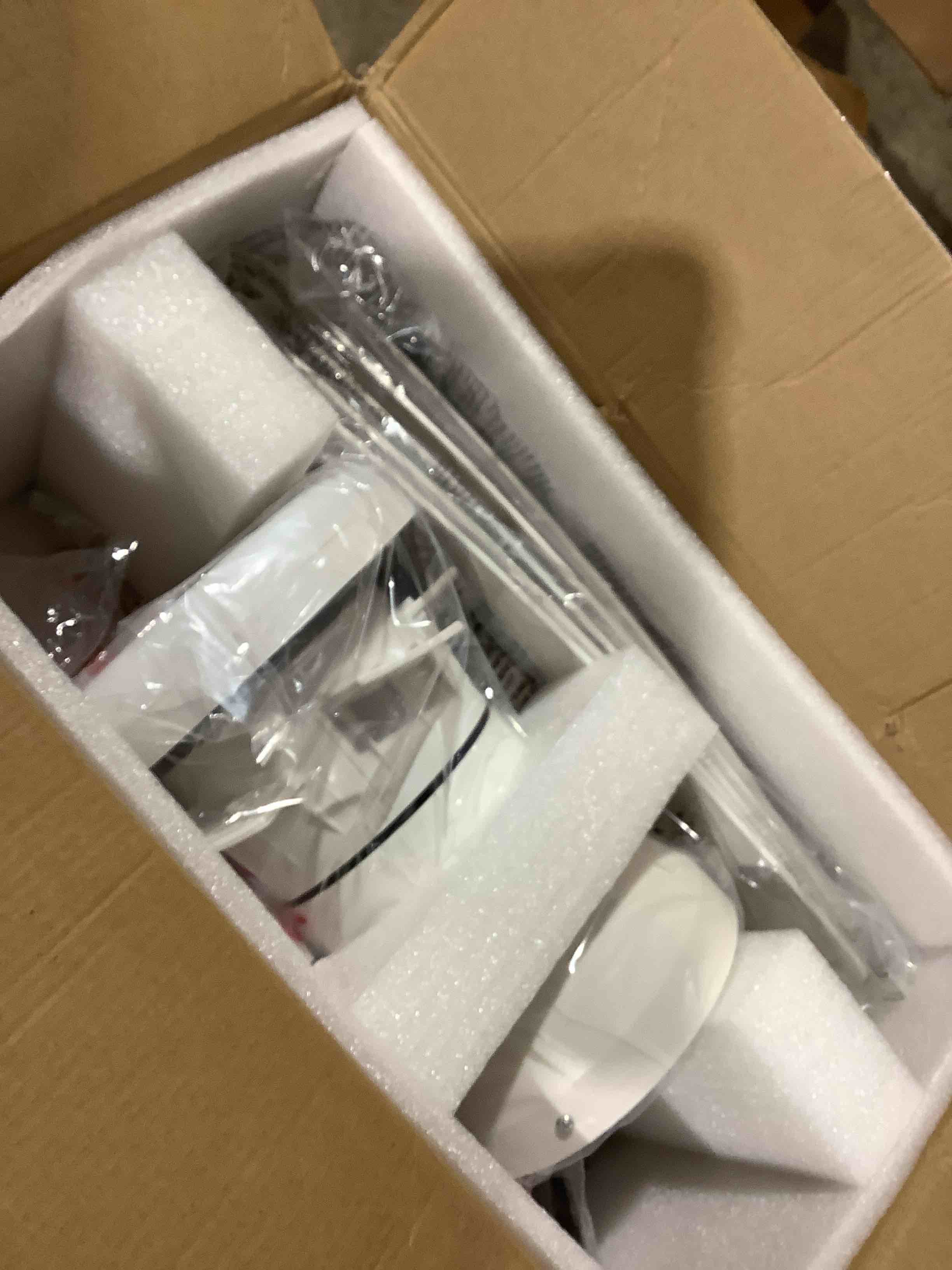 Condition photo showing New/Like New for 36 inch five blade white ceiling fan with light