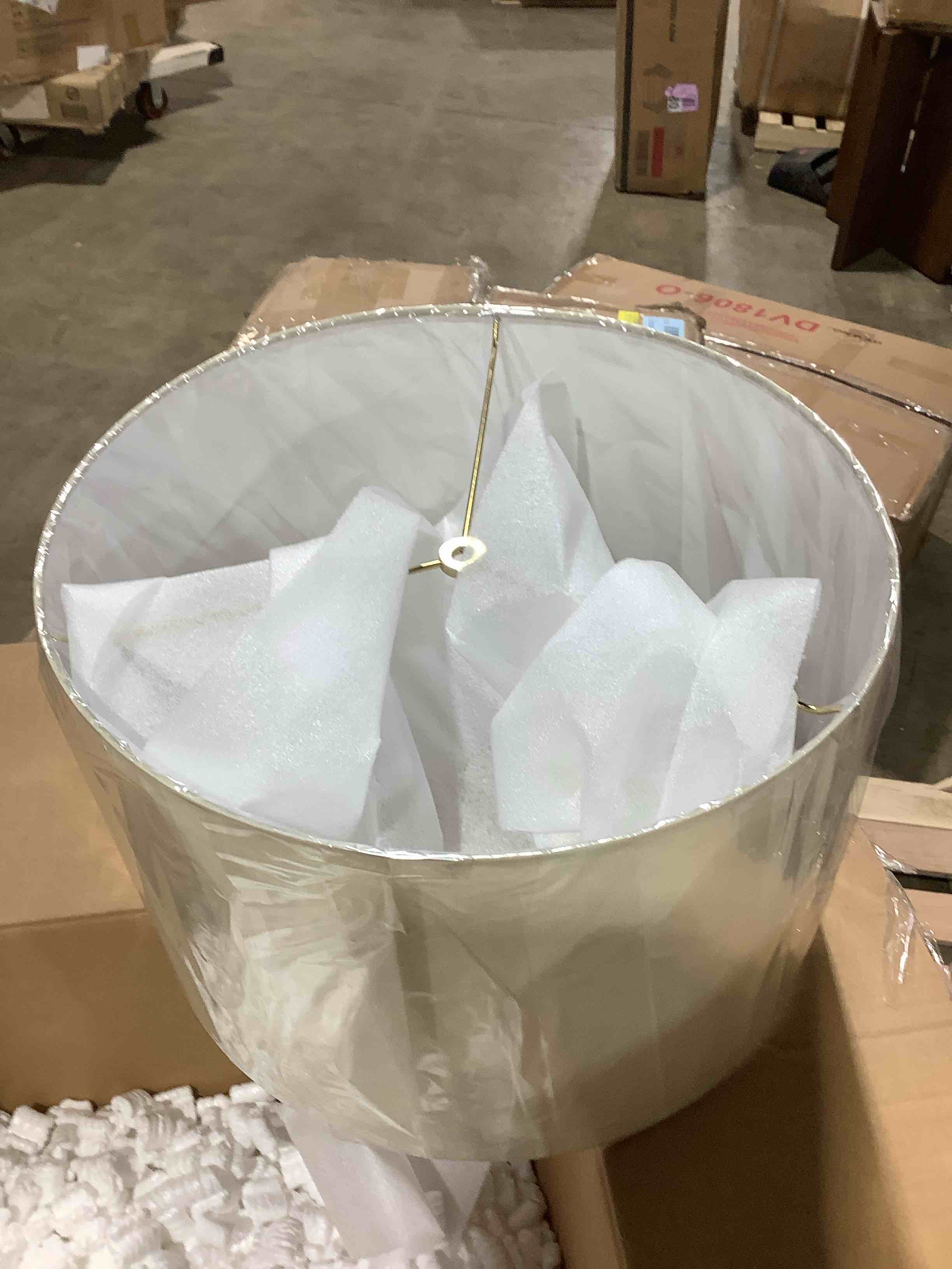 Condition photo showing New/Like New for Blanca 16"x11.5" Beige Lamp Shade