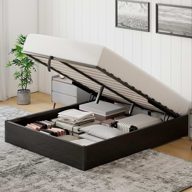 Sheila lift up storage bed bottom, incomplete 