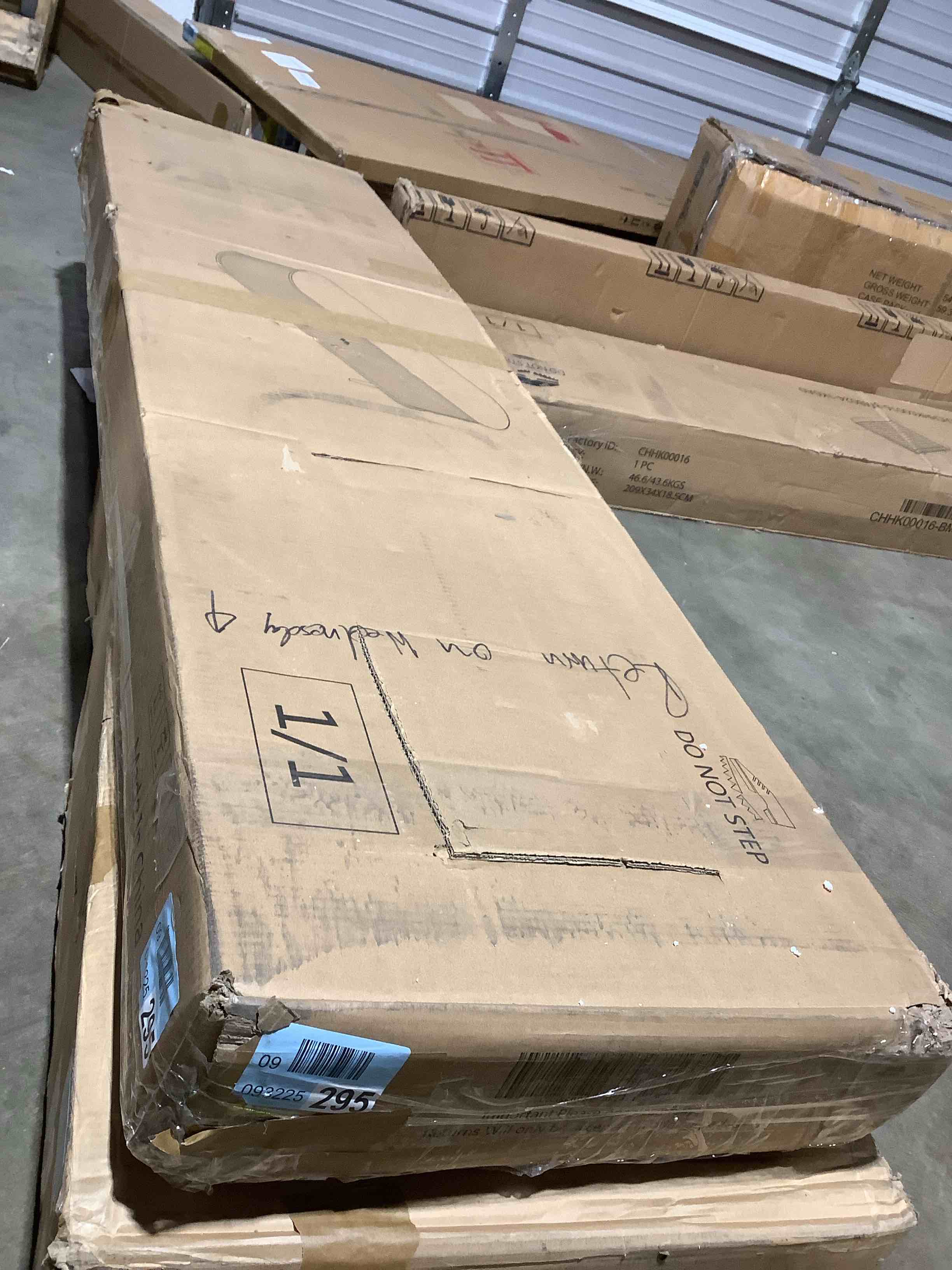 Condition photo showing New/Like New for Baheerah 70 inch TV sand with solid wood legs