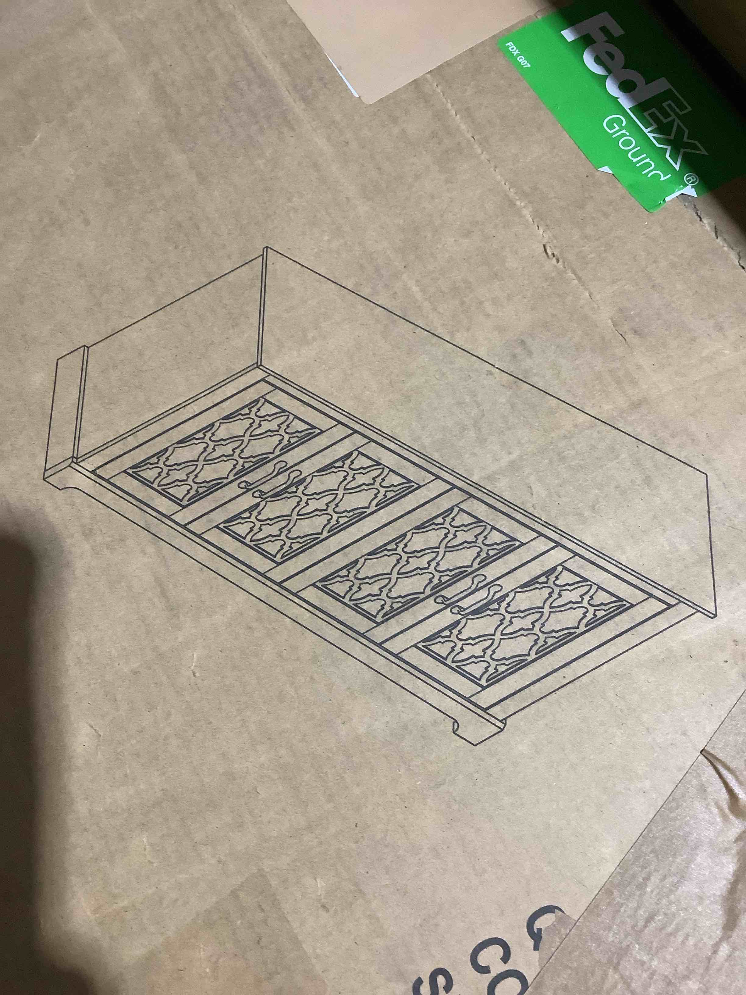 Condition photo showing Good Condition for Modern ivory wide TV stand with double glass doors