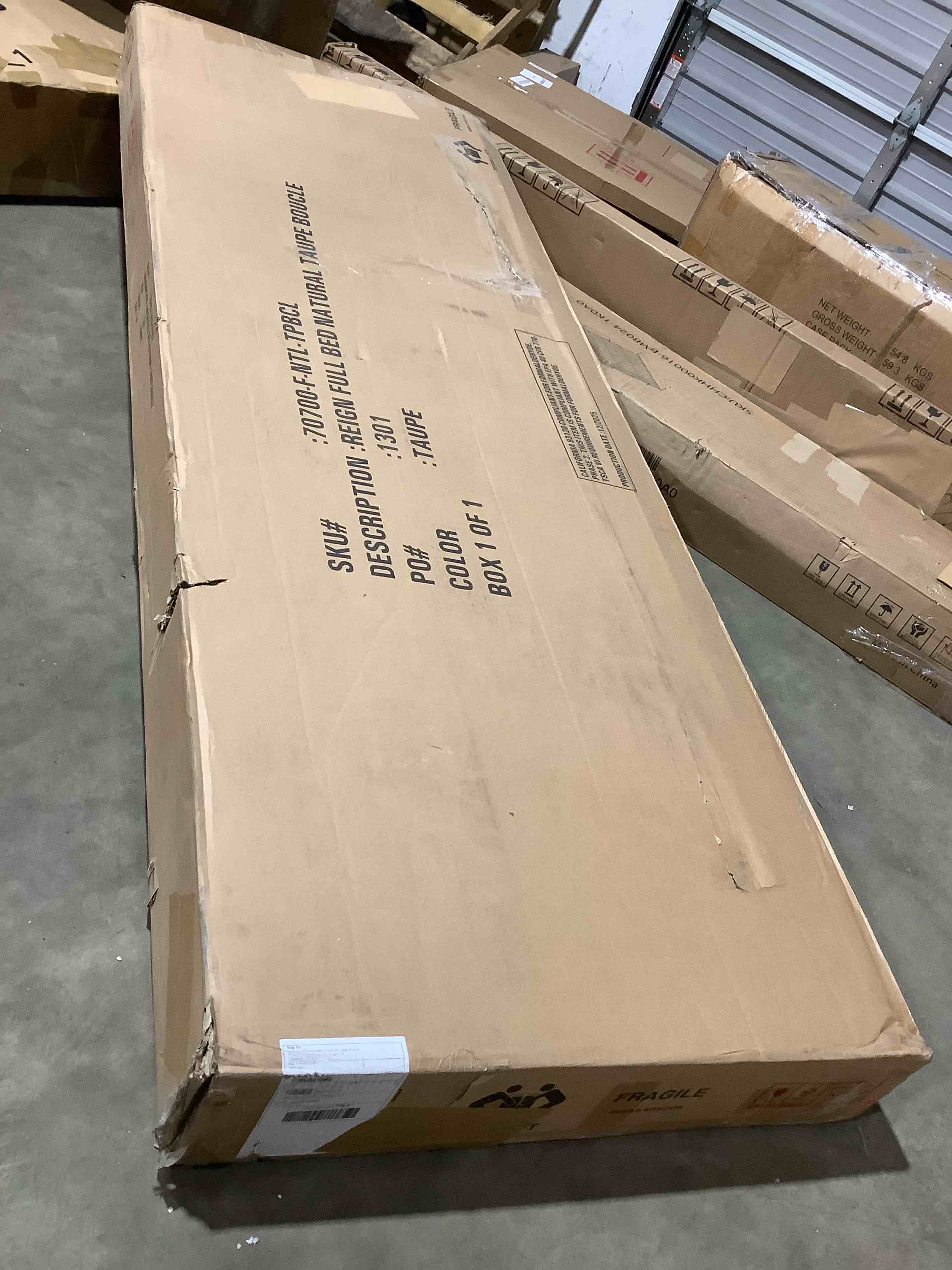 Condition photo showing Good Condition for Reign Full Bed Natural Taupe Bouce