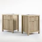 Attila 25 inch two drawer nightstand, 2 nightstands