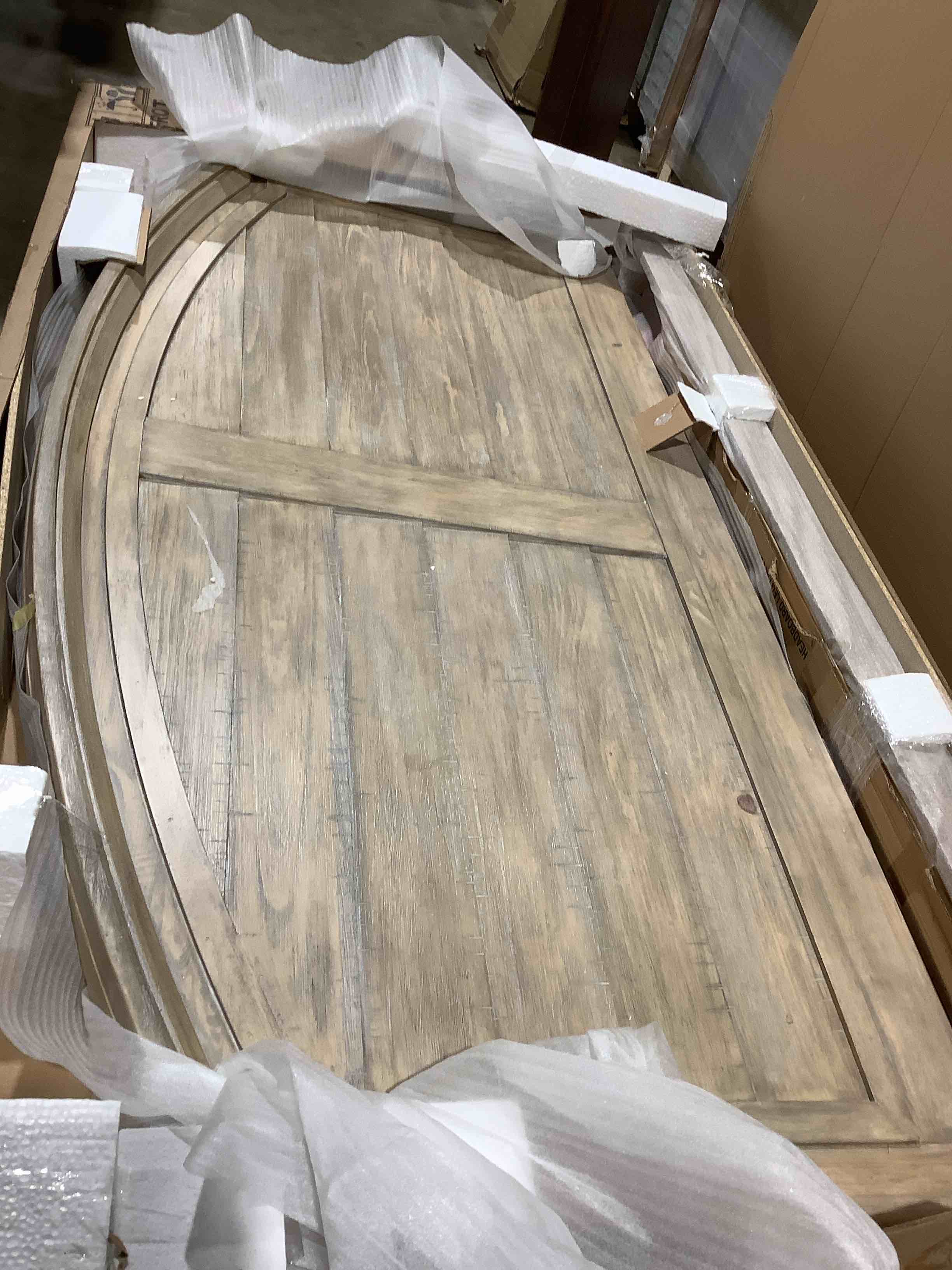 Condition photo showing New/Like New for WoodCrafters 6/6 curved panel king headboard only 2600-988