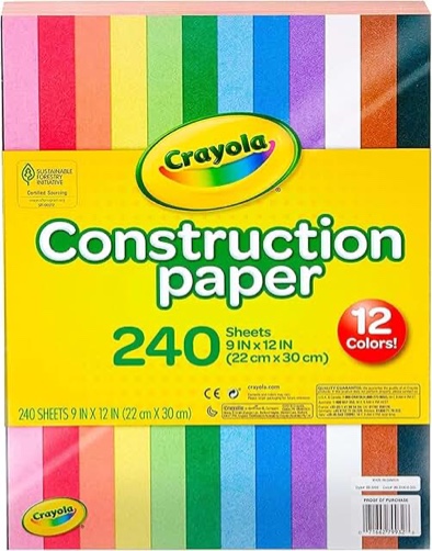 Crayola Construction Paper  9in x 12in