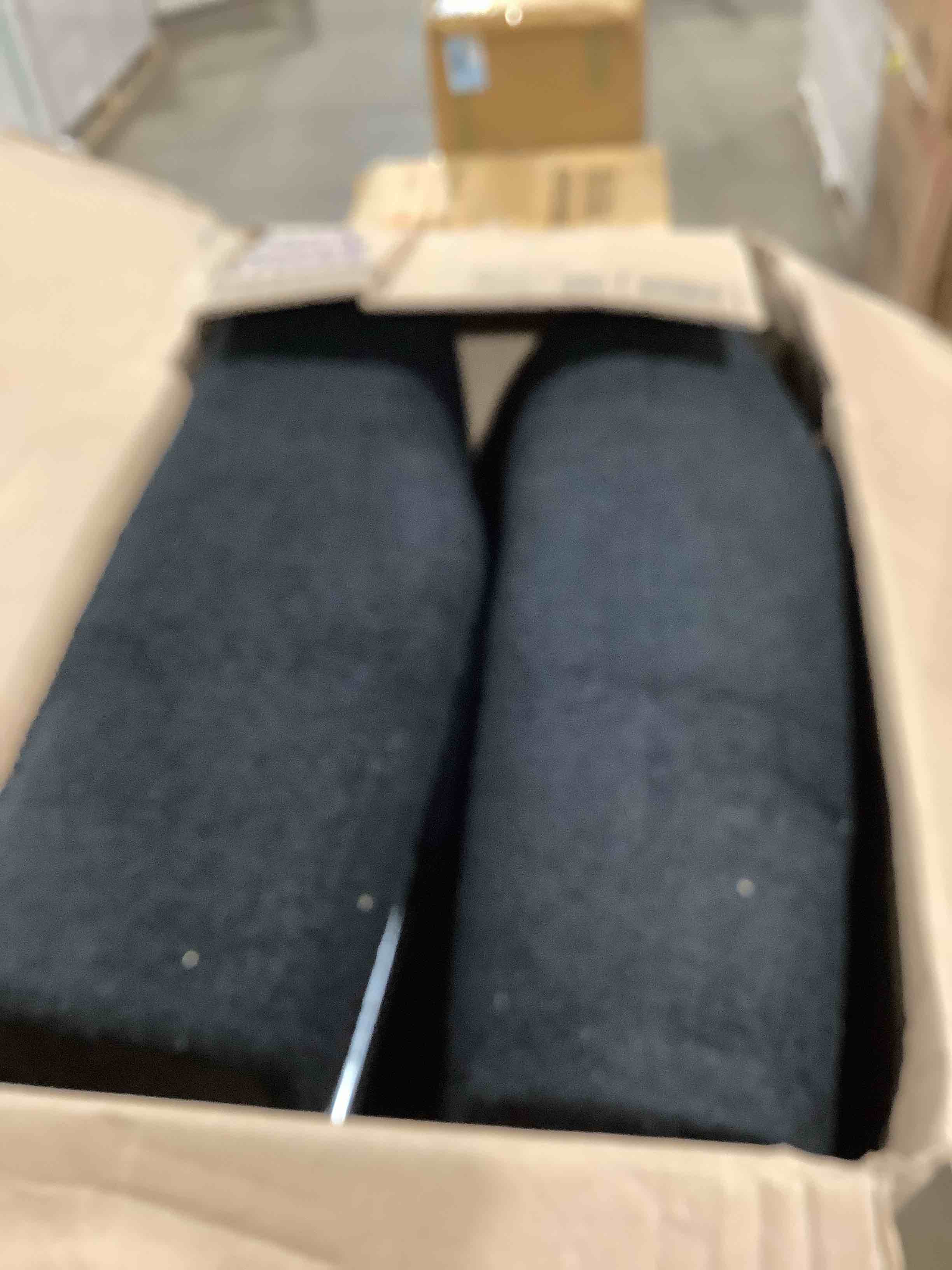 Condition photo showing Good Condition for Black Upholstered, loveseat, turfed small couch, incomplete 