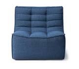 Royal blue sofa D2301, incomplete 