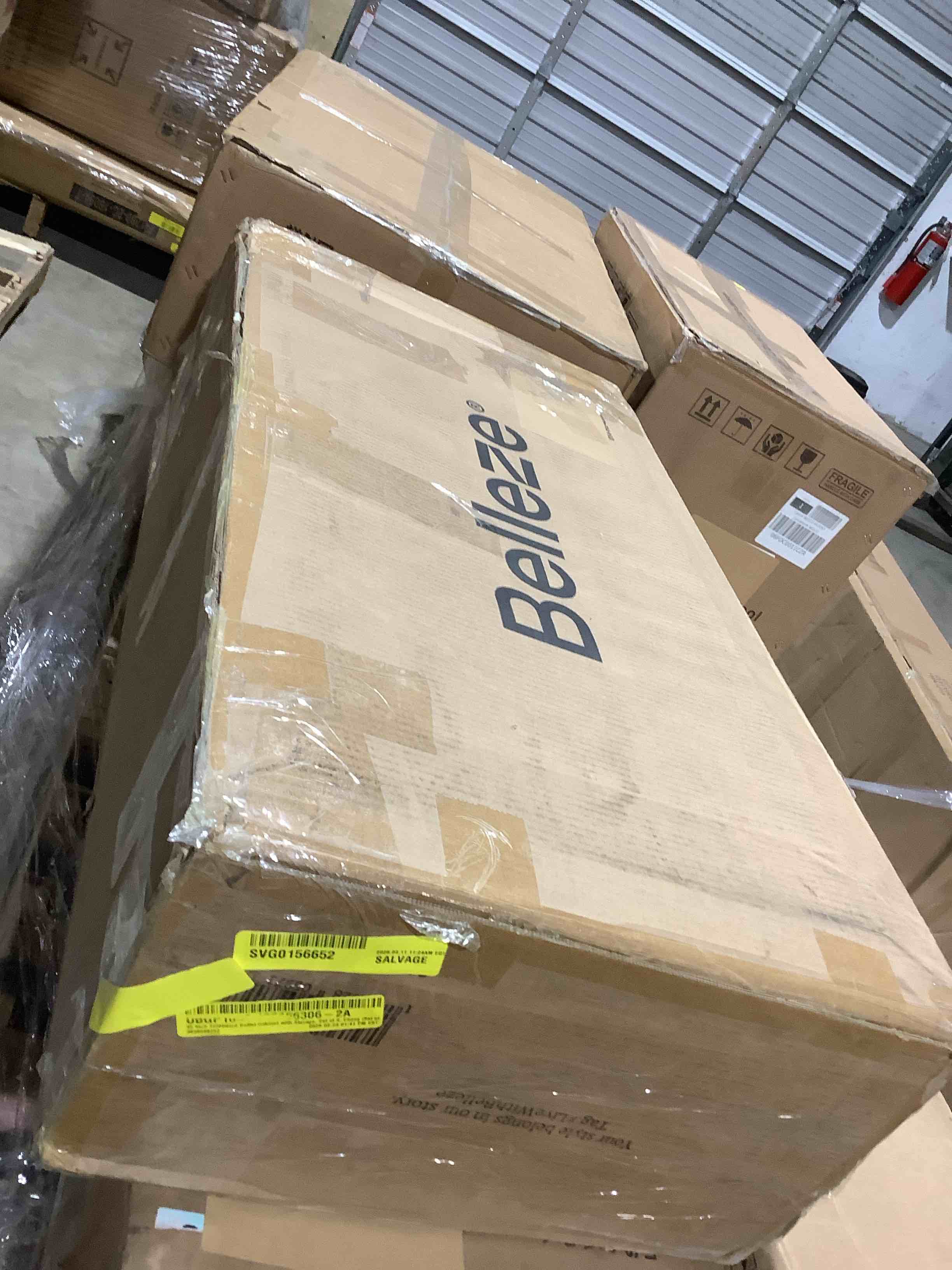 Condition photo showing Good Condition for 35 inch sideboard buffet cabinet with storage, incomplete 