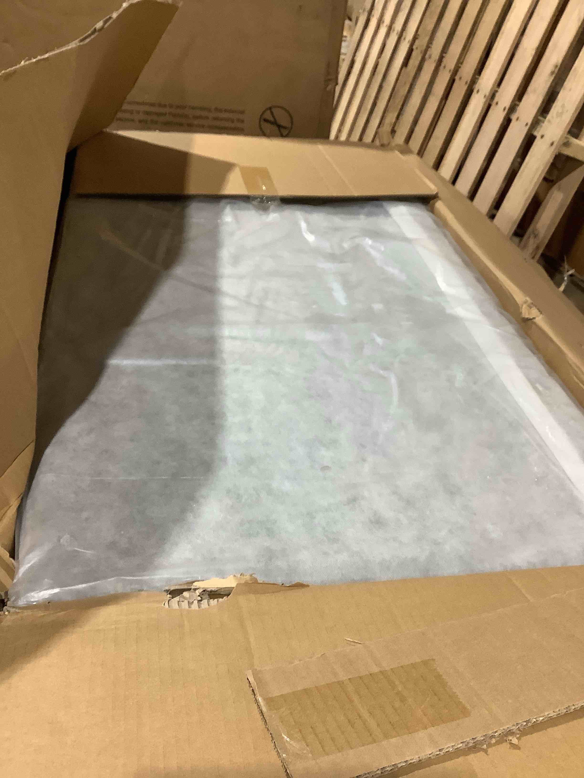 Condition photo showing Good Condition for Julianne 60" rolled arm, Chesterfield loveseat, dark gray,