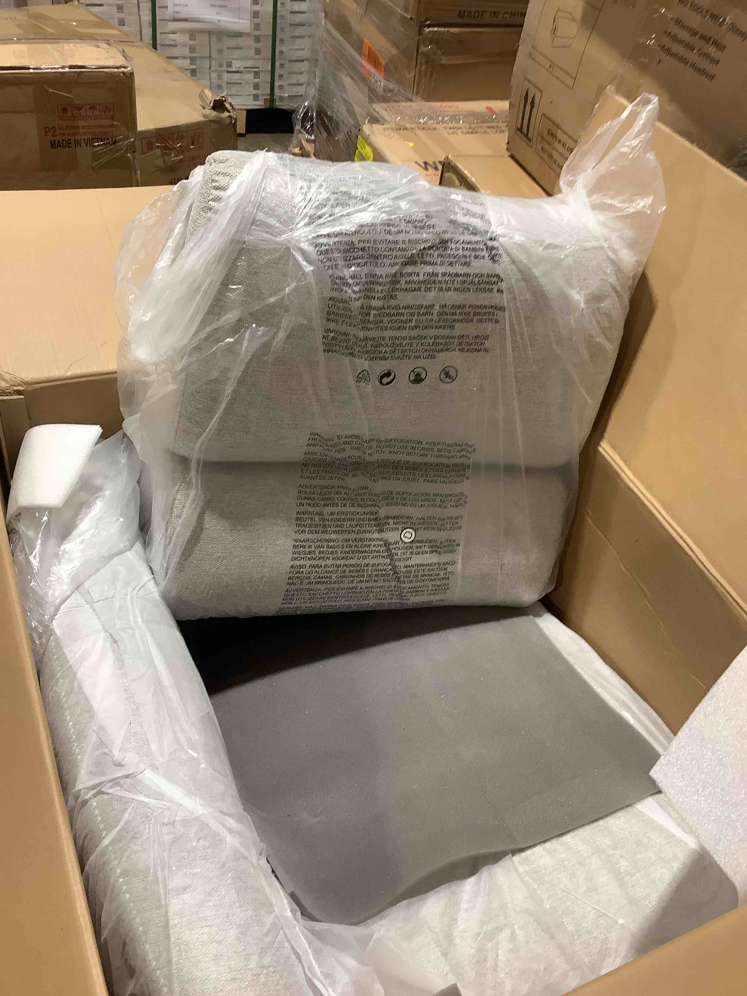 Condition photo showing Good Condition for ALIVING right corner, gray sectional modular sofa, incomplete 