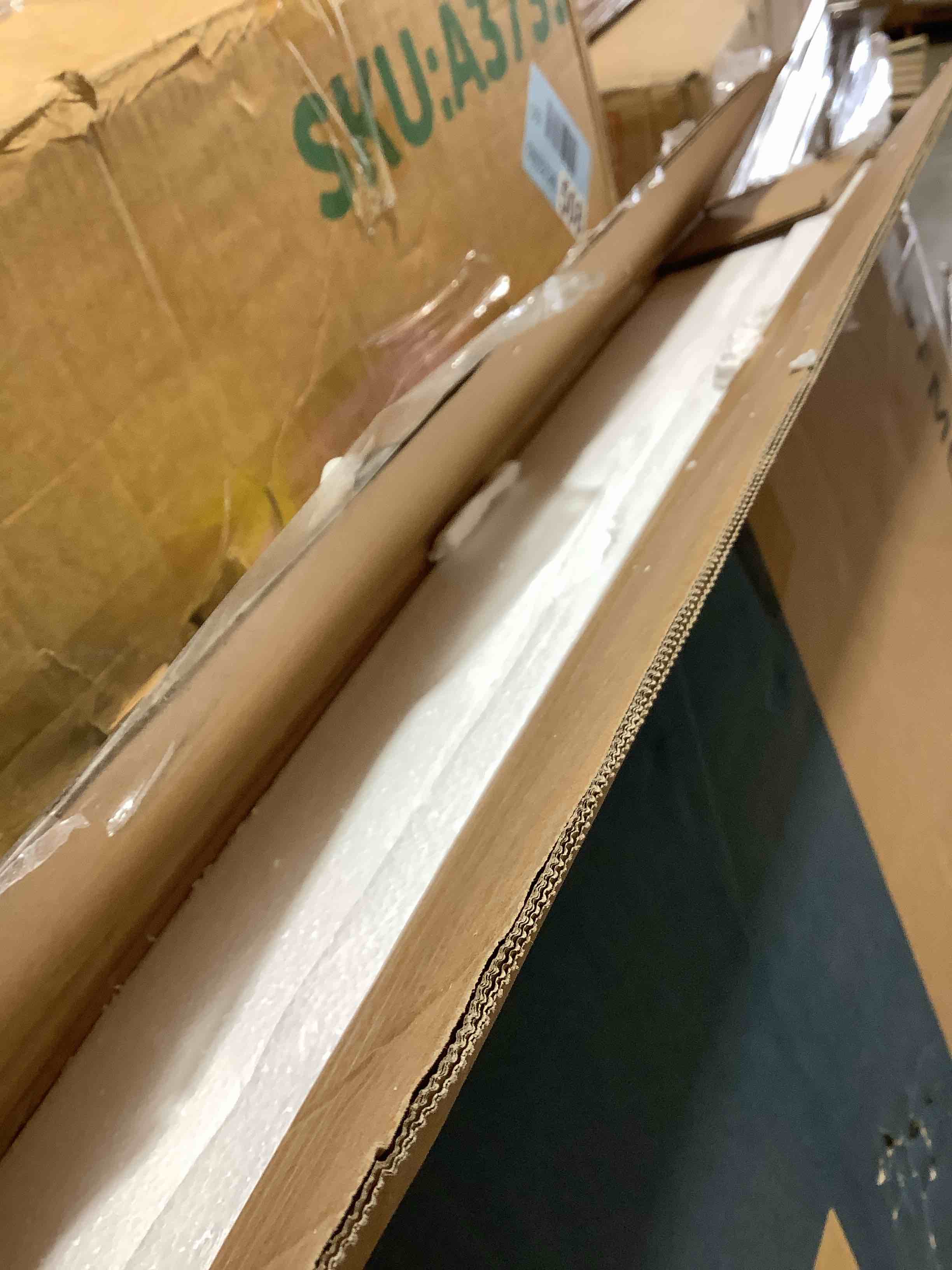 Condition photo showing Good Condition for Luxury oval coffee table, modern living room table with storage drawer white top, incomplete, table top only 