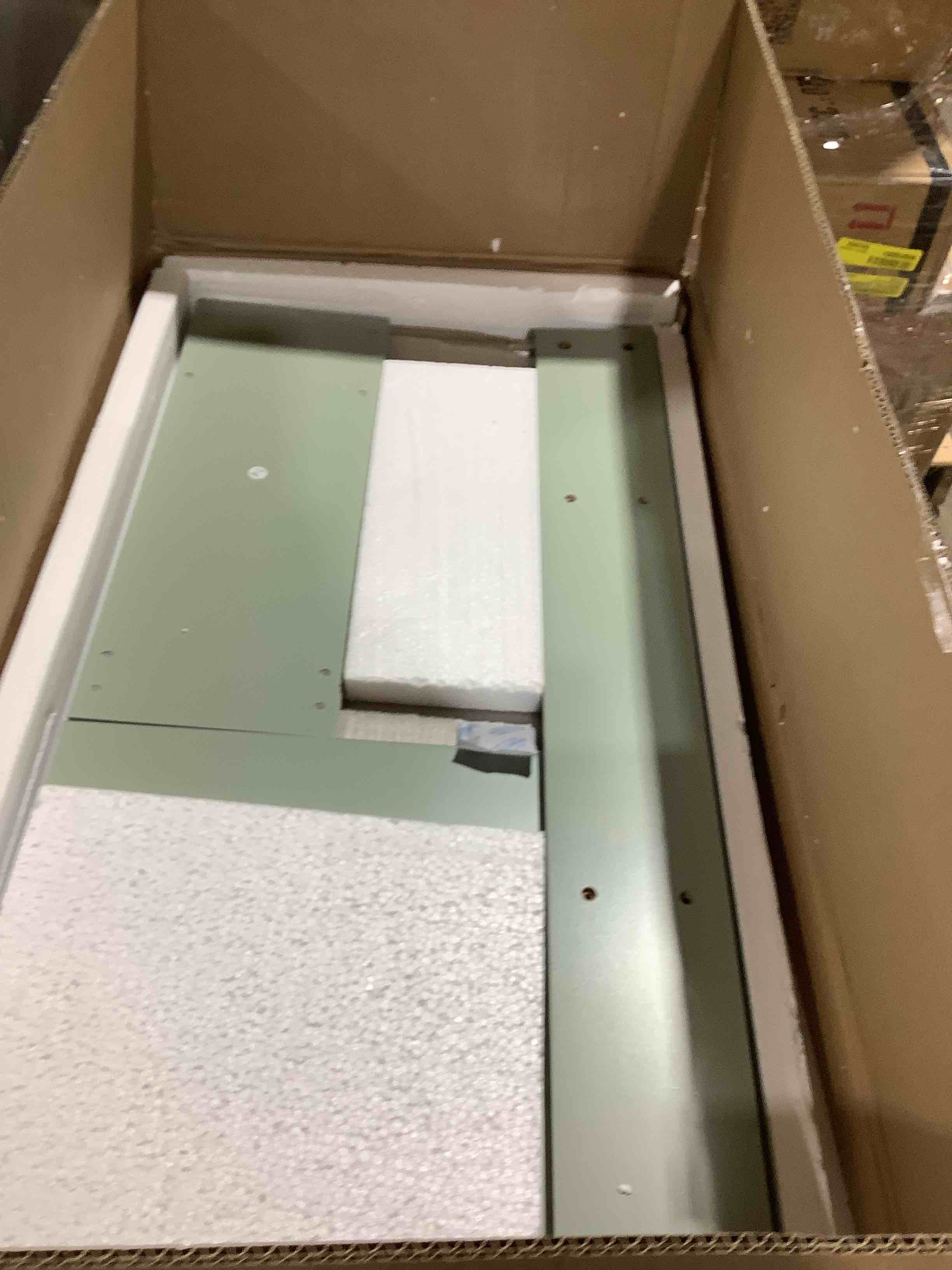 Condition photo showing New/Like New for 36 inch bath vanity combo with one door and drawers, green