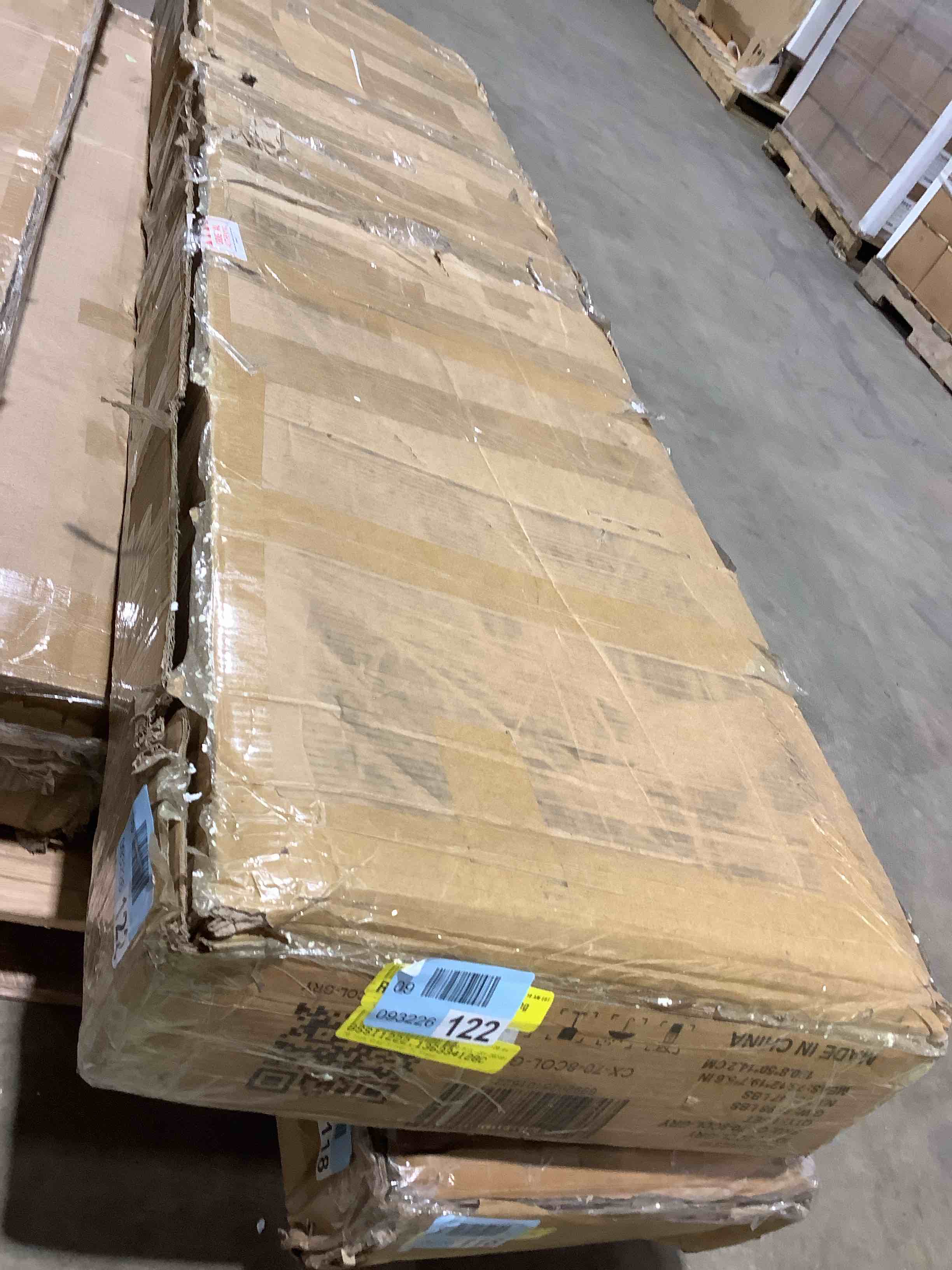 Condition photo showing Good Condition for 70 inch gray TV stand