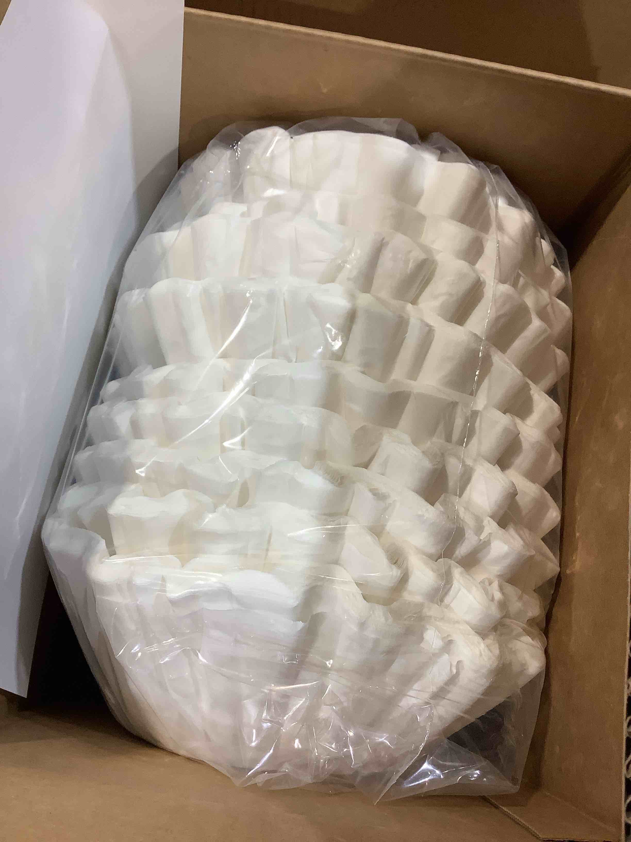 Condition photo showing New/Like New for BUNN Commercial Tea & Coffee basket shaped Paper Filters, 500 count, 20100.0000
