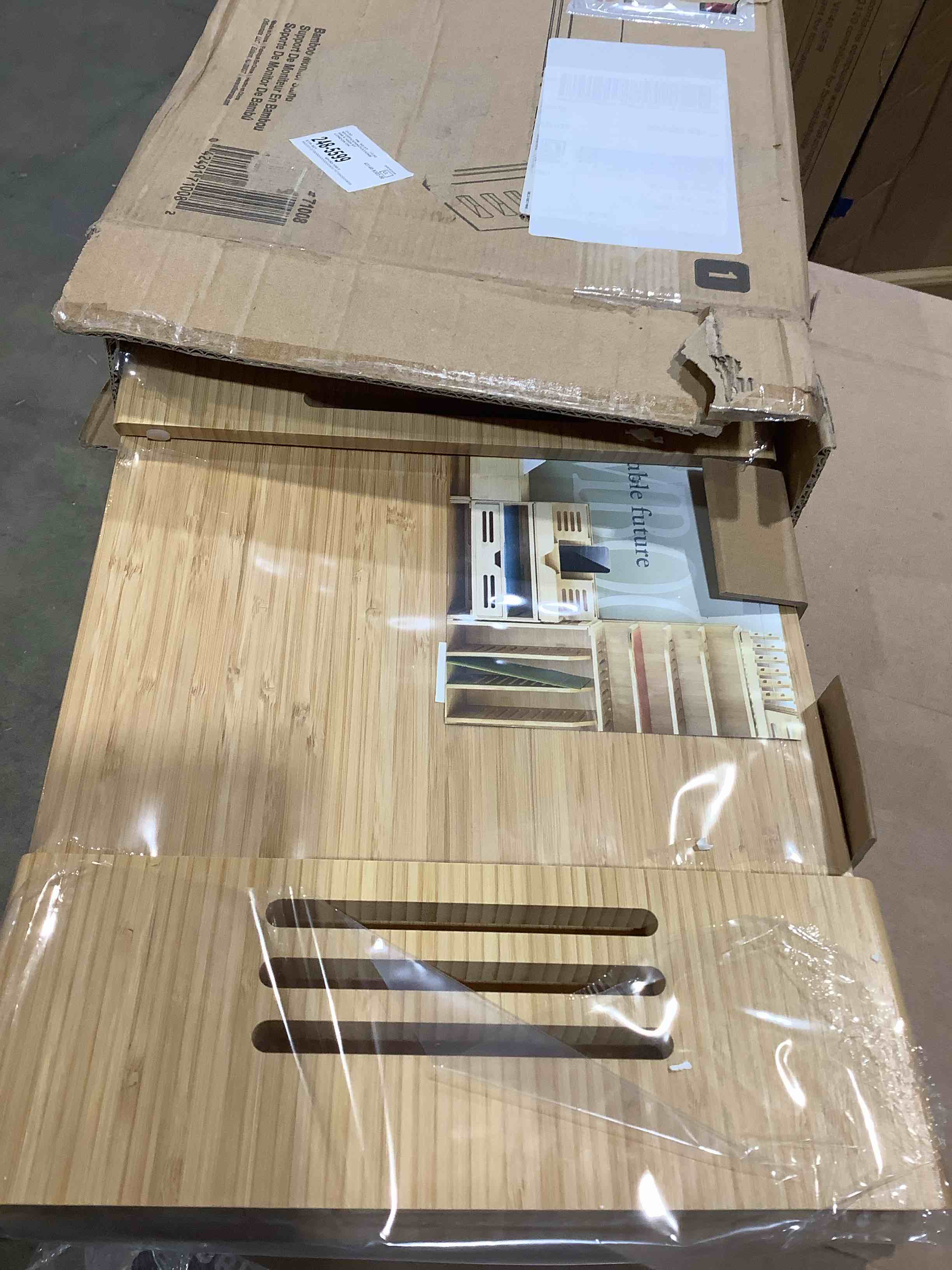 Condition photo showing New/Like New for Achieva Bamboo Monitor Stand (71008)