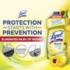 Lysol Multi-Surface Cleaner, Sanitizing and Disinfecting Pour, to Clean and Deodorize, Sparkling Lemon and Sunflower Essence, 144 Fl Oz