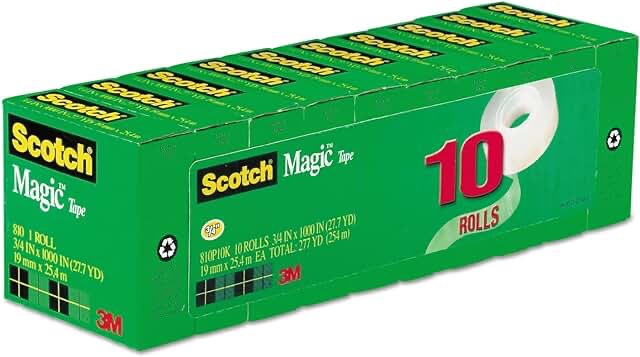 Scotch Magic Tape Refills  3/4 in. x 1000 in.  10 Refill Rolls