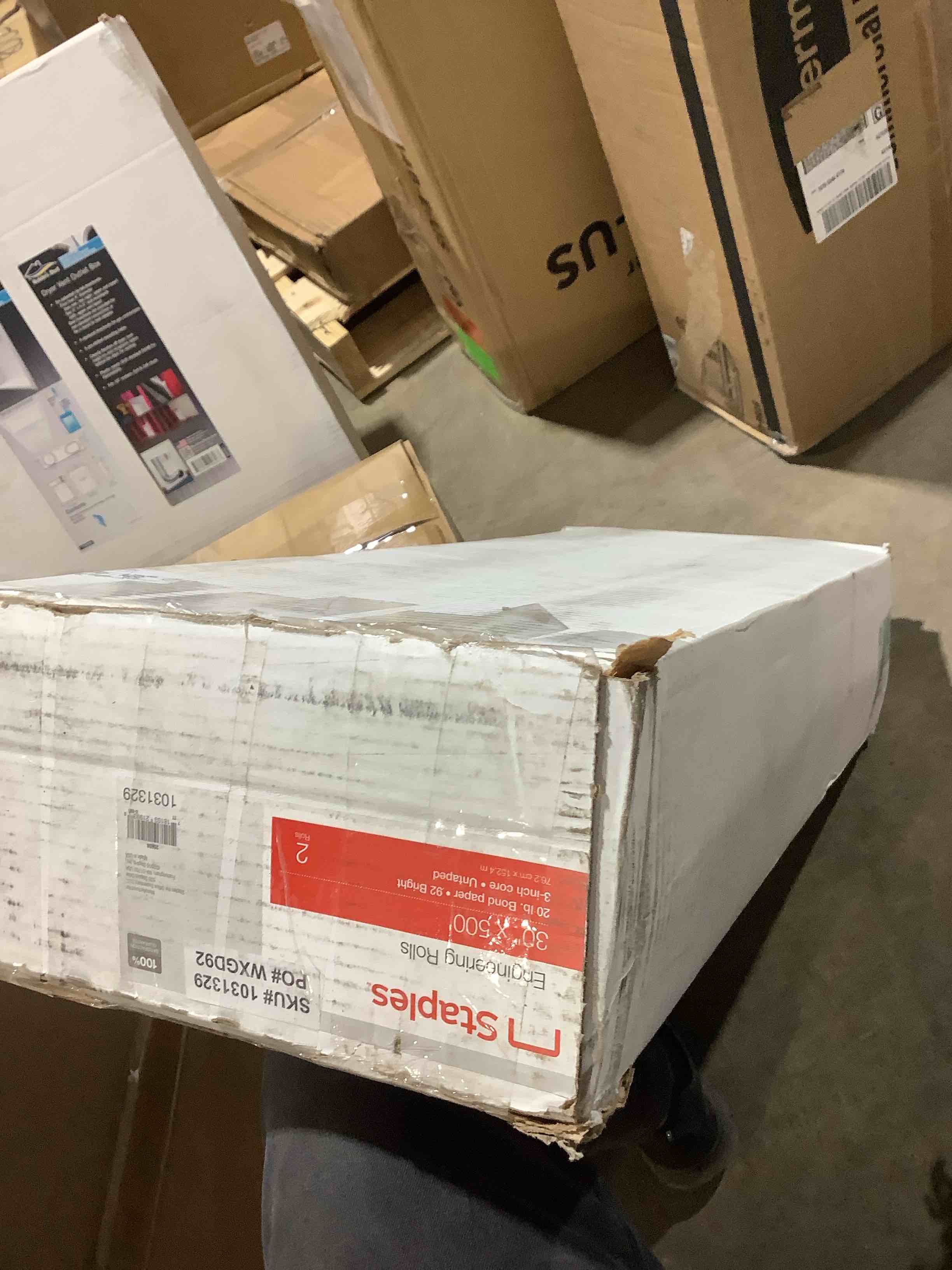 Condition photo showing New/Like New for Staples Wide Format Engineering Paper Matte 30  x 500  2/Carton (26658-CC)