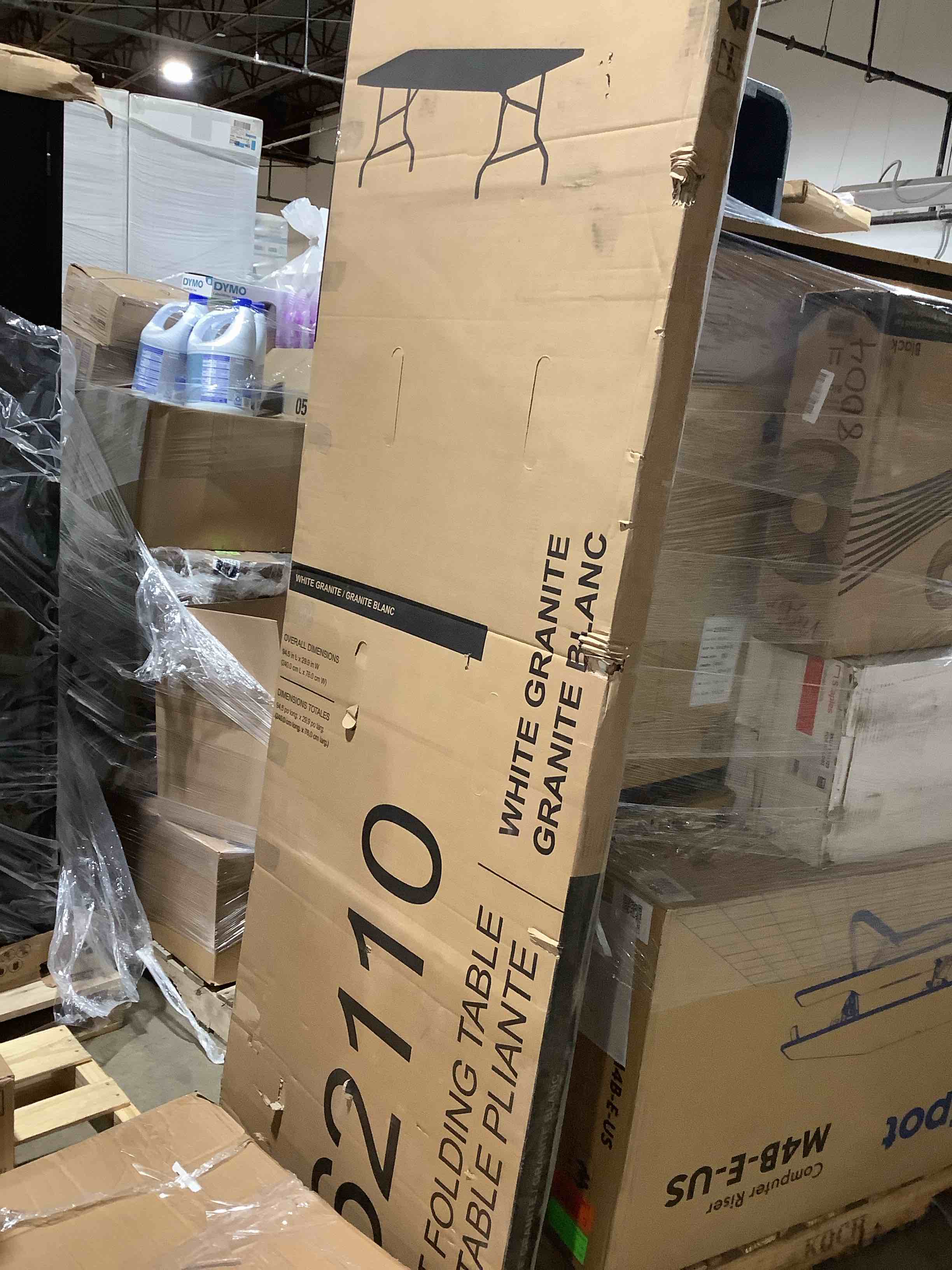 Condition photo showing Good Condition for 8' White granite Table, 62110