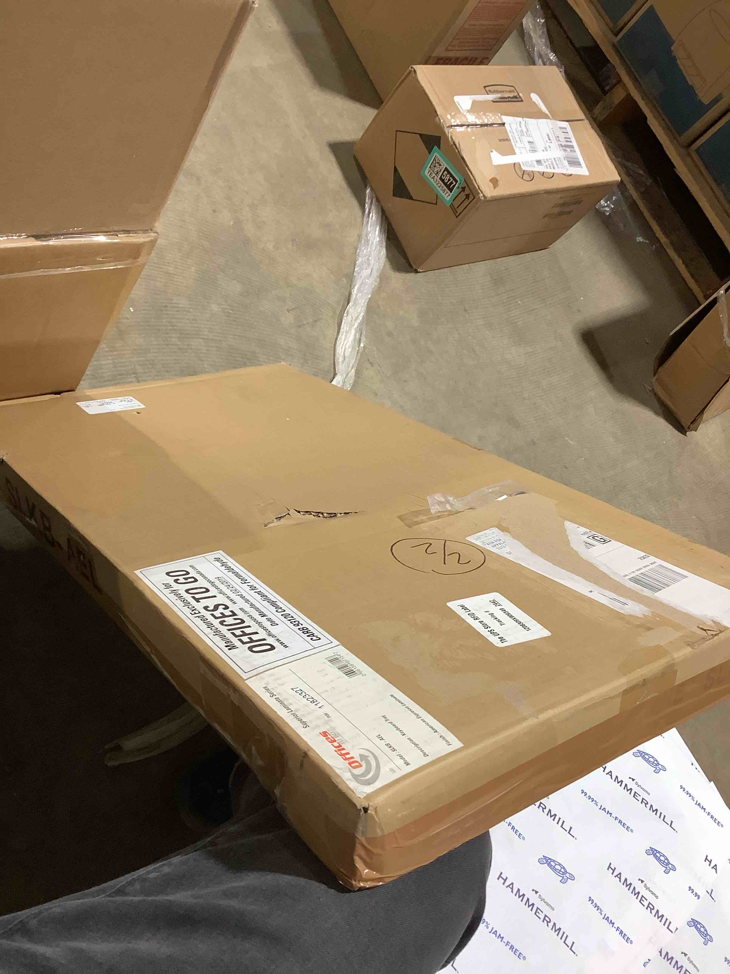 Condition photo showing New/Like New for Contemporary Keyboard Tray American Espresso