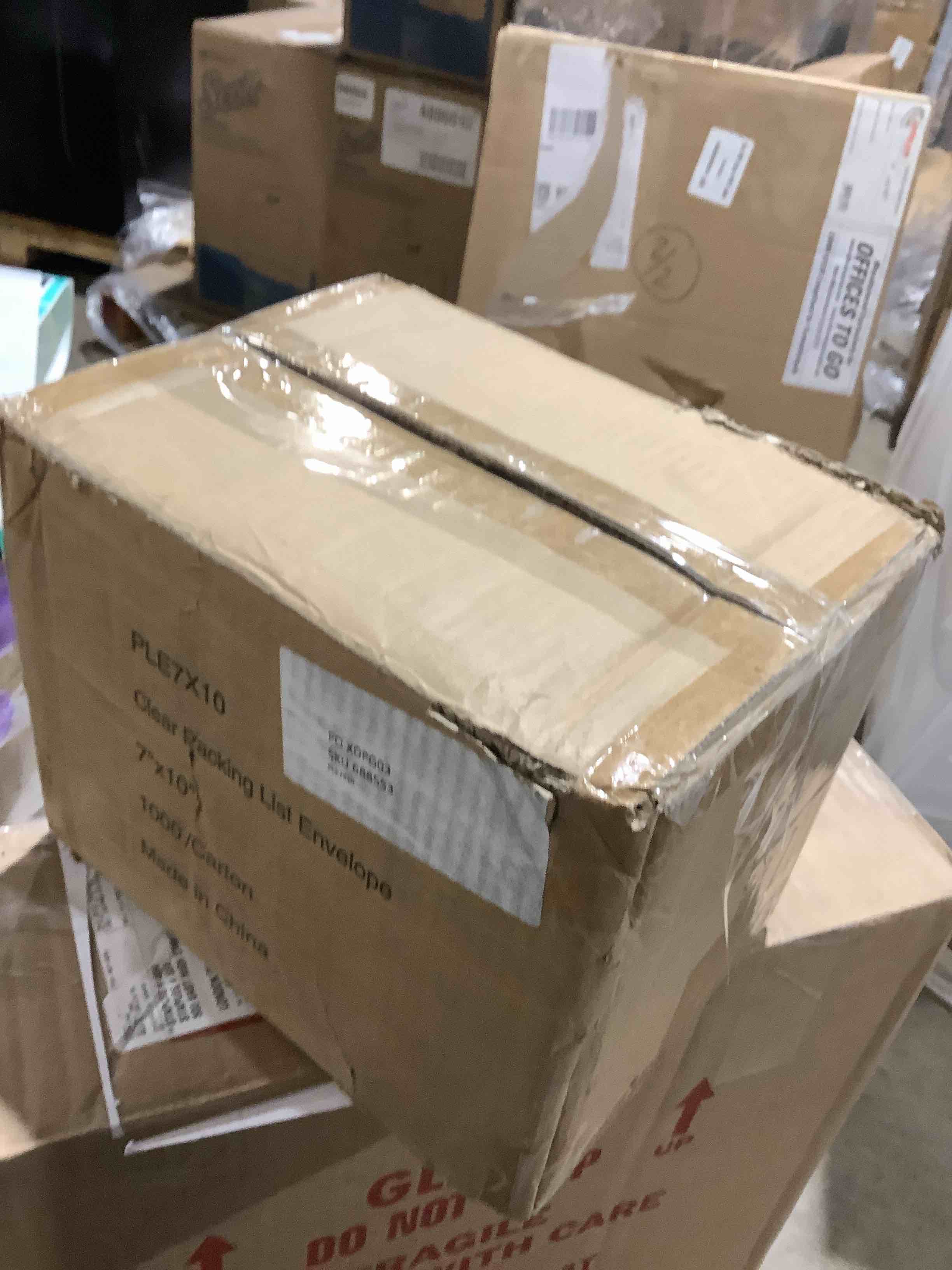 Condition photo showing New/Like New for ple7x10  clear packing list envelope envelopes 7" x 10" 1000 count