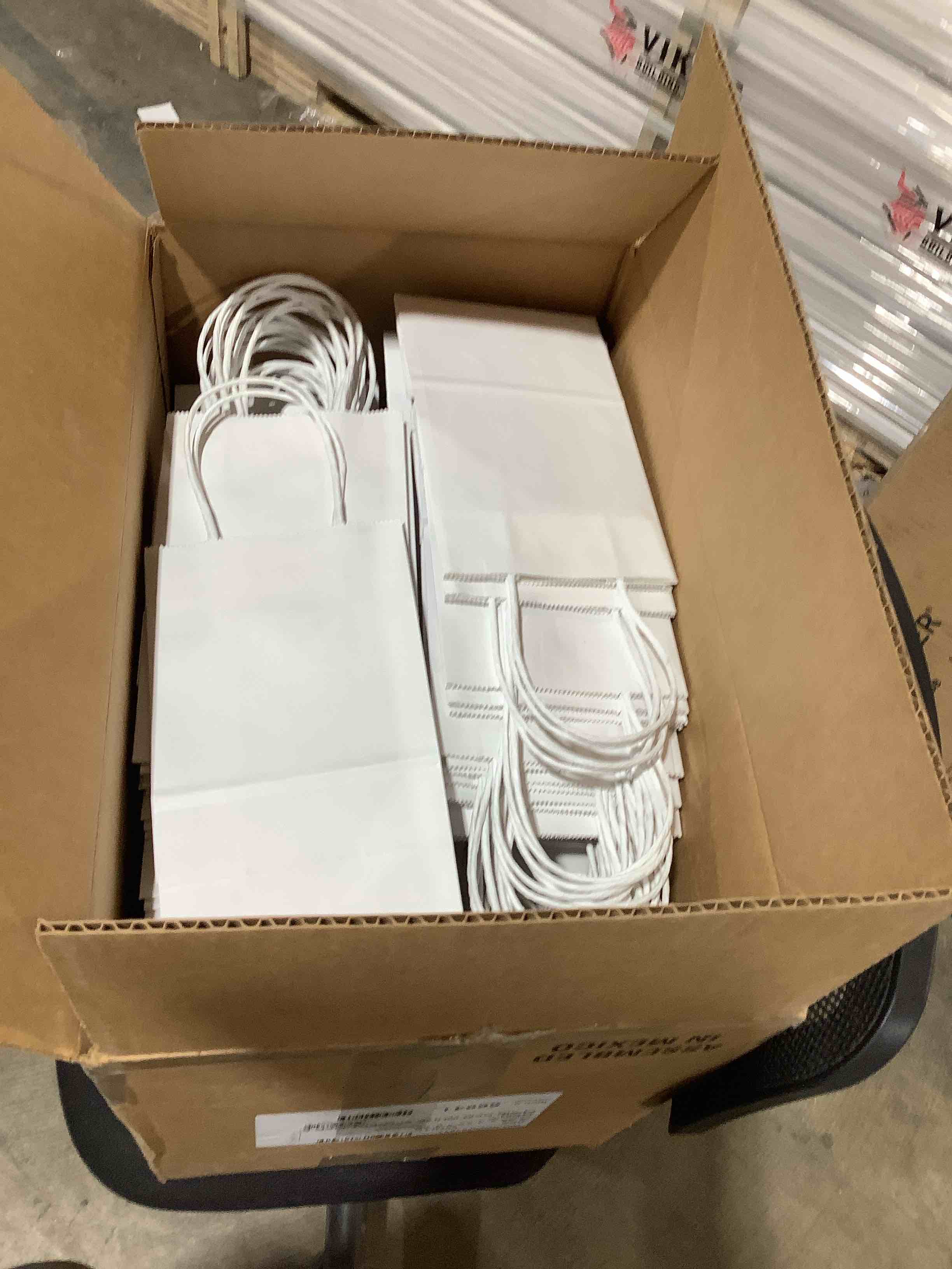 Condition photo showing New/Like New for Customizable 5.25x3.25x8.37 White Kraft Paper Gem Gift or Retail Bags with Handles - Perfect Paper Bag with Handles for Small Business Bulk, Boutiques, Retail Vendors, Gifts, Thank You Bags, Groceries, Shopping, or Halloween Treats - 50 to 5000 Bags