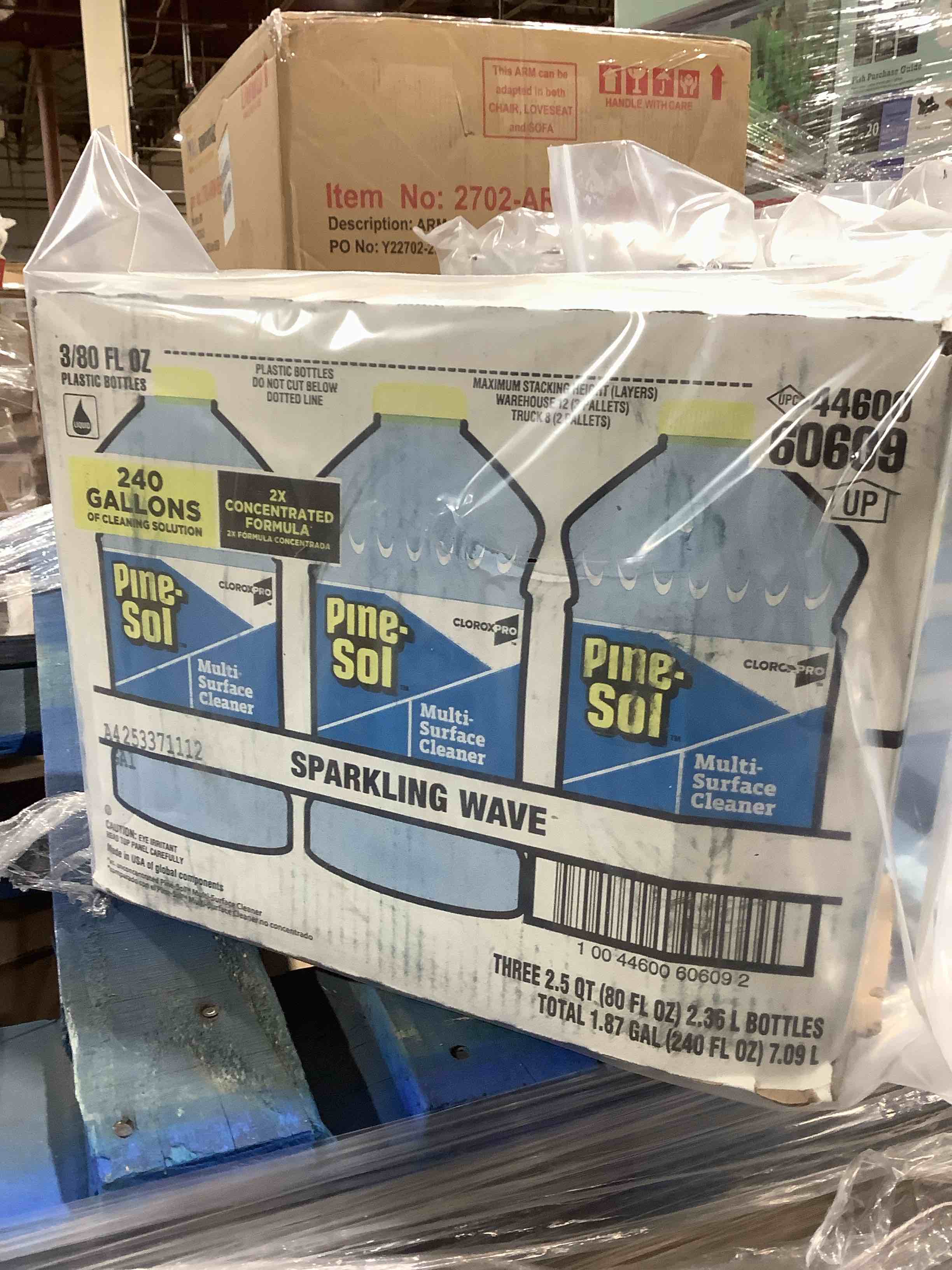 Condition photo showing New/Like New for Clorox Sale CLO60609EA 80 fl oz Multi-Surface Cleaner Concentrated  Sparkling Wave Scent, one bid per bottle