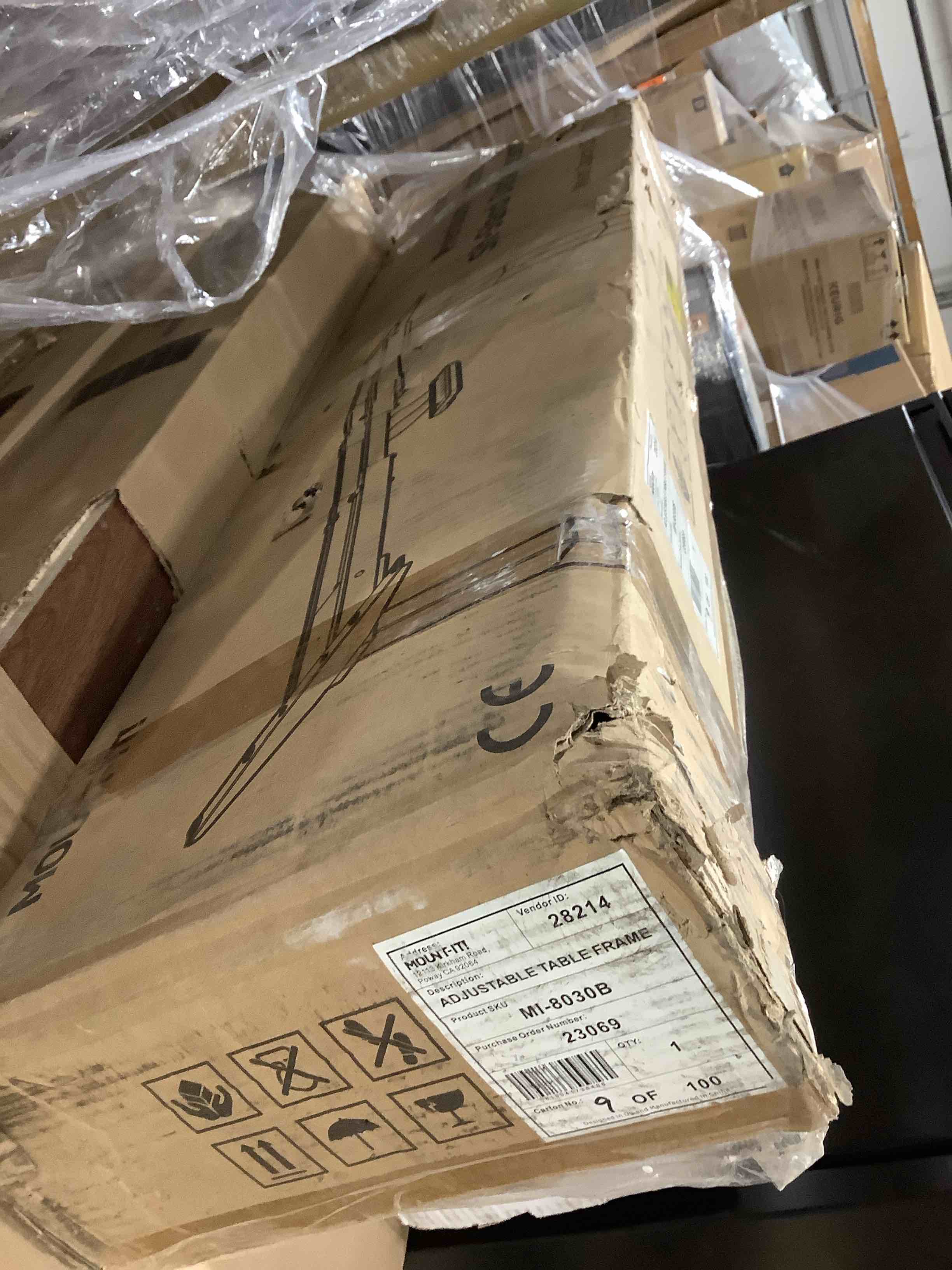 Condition photo showing Good Condition for 66 in. Dual-Motor, 3-Stage Electric Standing Desk Frame-Black