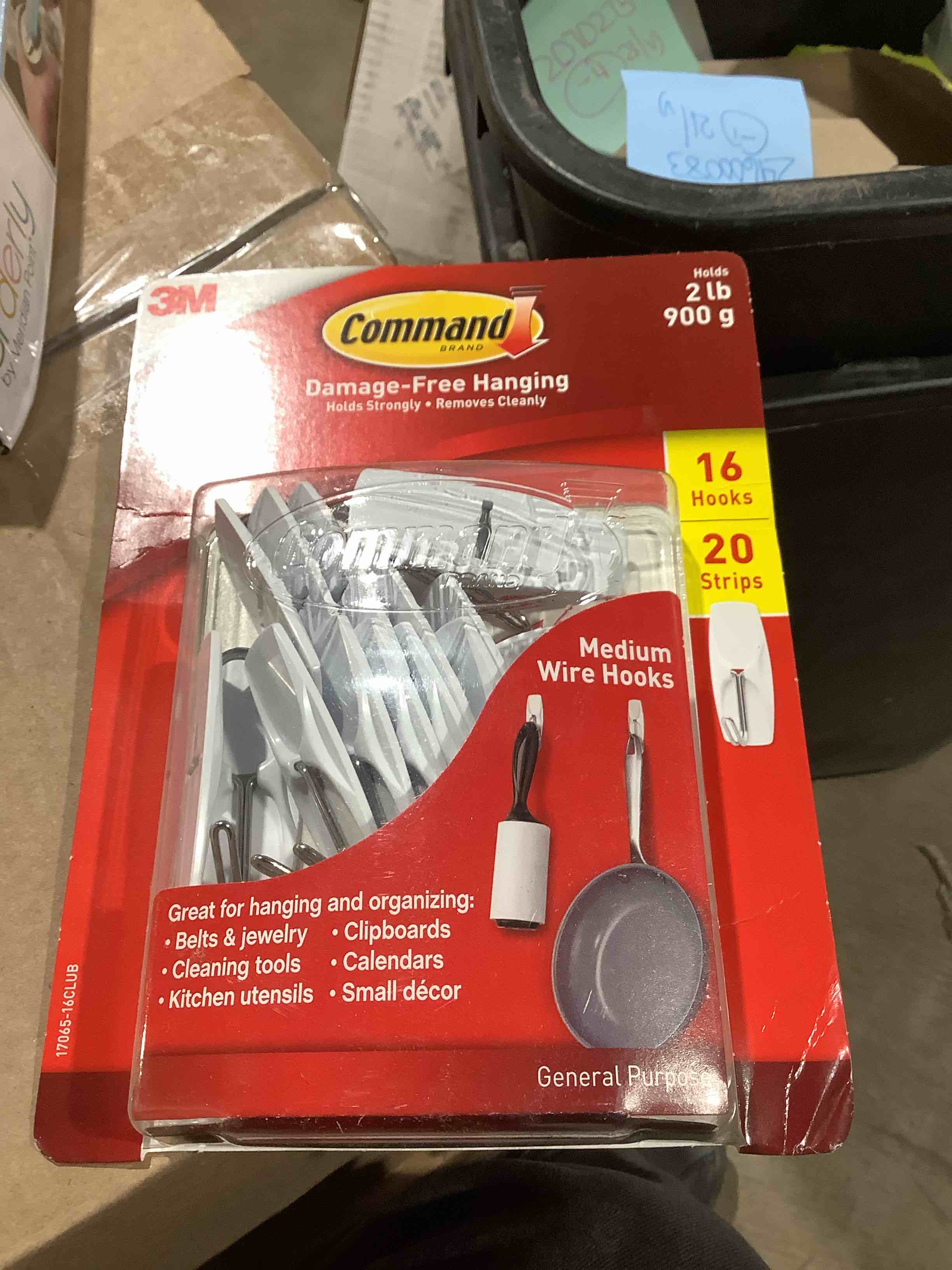 Condition photo showing New/Like New for Medium Wire Hooks  16 Hooks  20 Strips