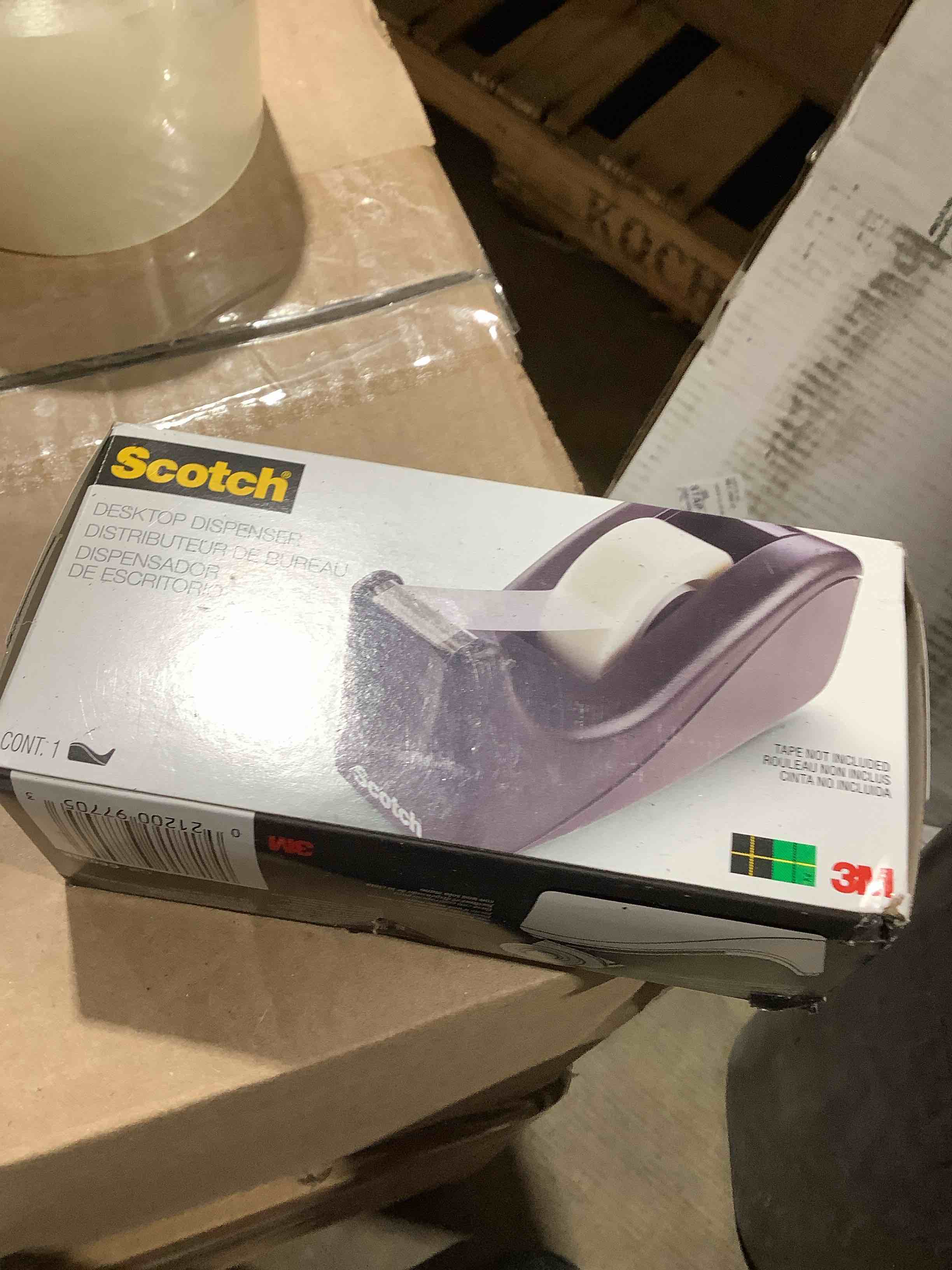 Condition photo showing New/Like New for Scotch Desktop Tape Dispenser  Black Two-Tone  1 Dispenser