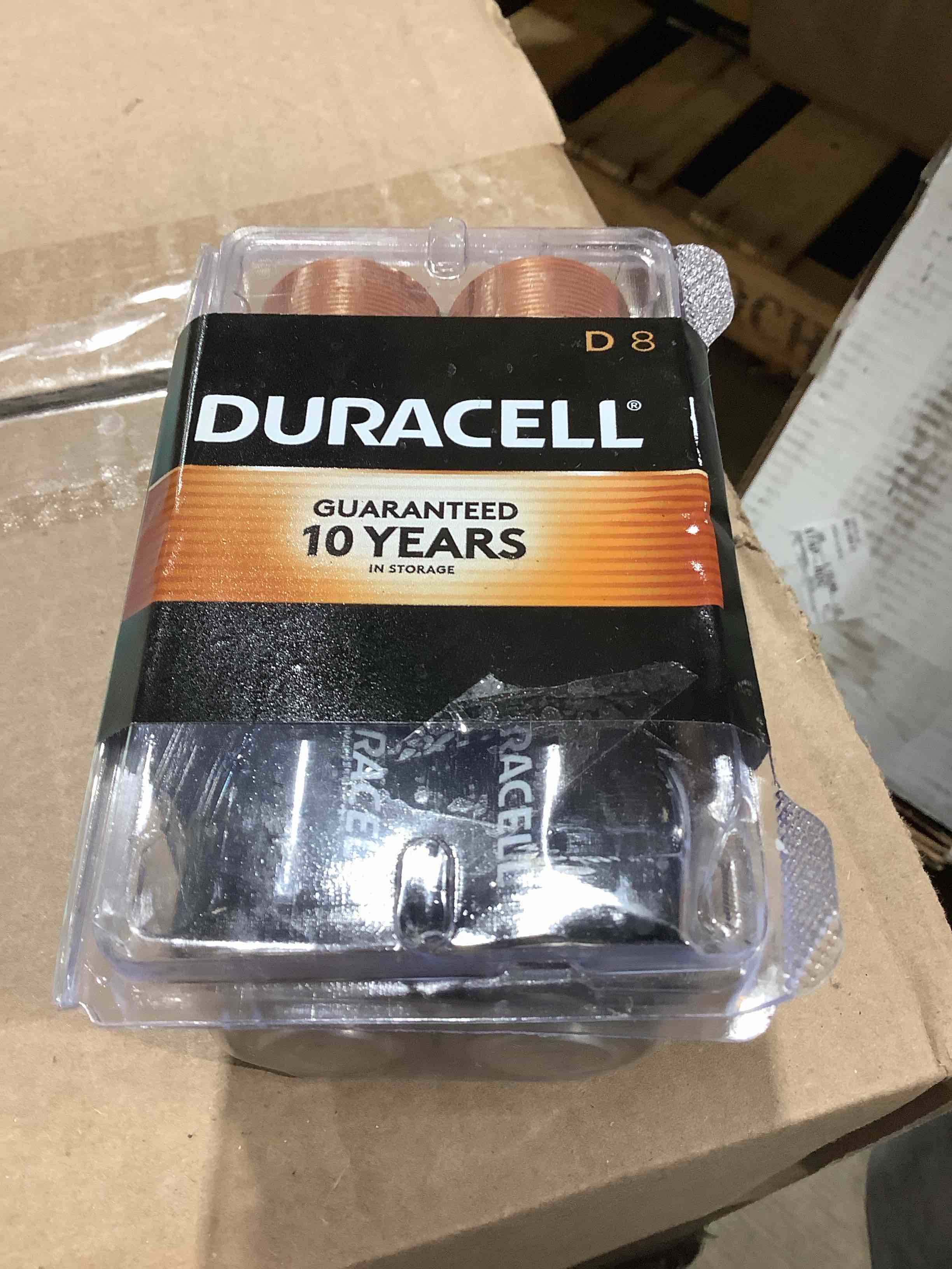 Condition photo showing New/Like New for Duracell Coppertop Alkaline D Batteries  8 Count, in office