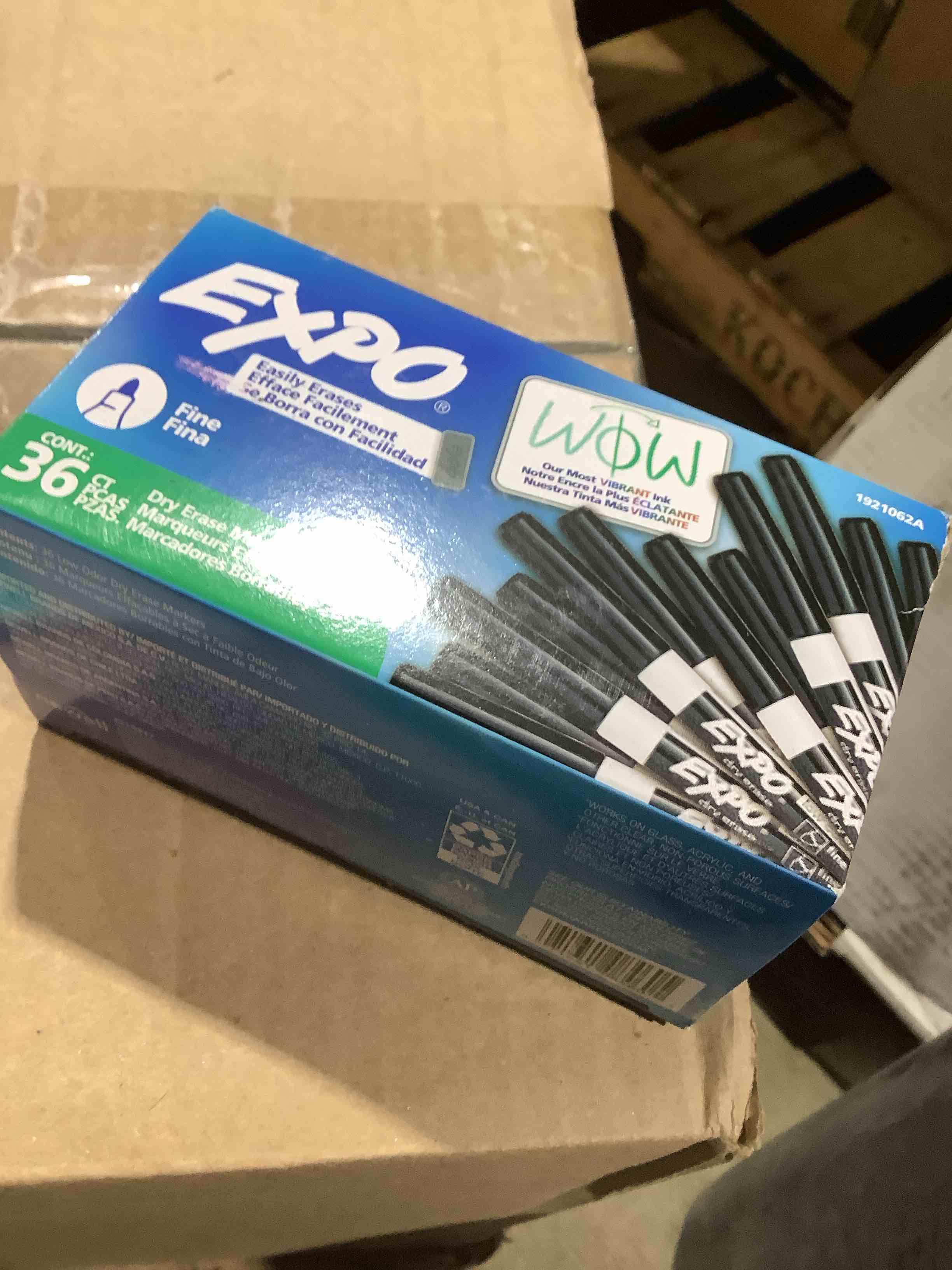 Condition photo showing New/Like New for Expo Low Odor Dry Erase Markers  Fine Tip  Black  36 Count