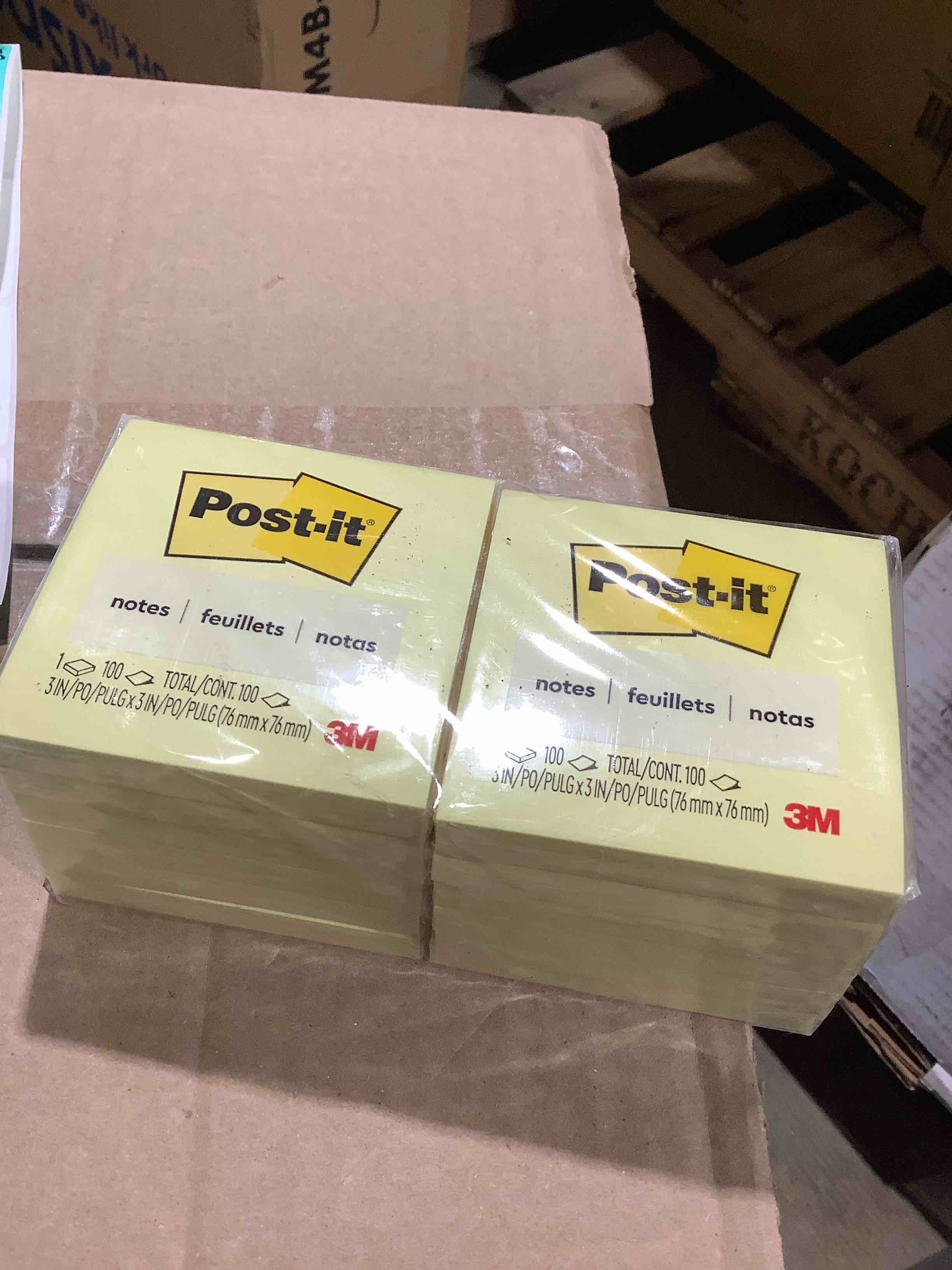 Condition photo showing New/Like New for Post-it® Notes  3 in. x 3 in.  Canary Yellow  12 Pads/Pack