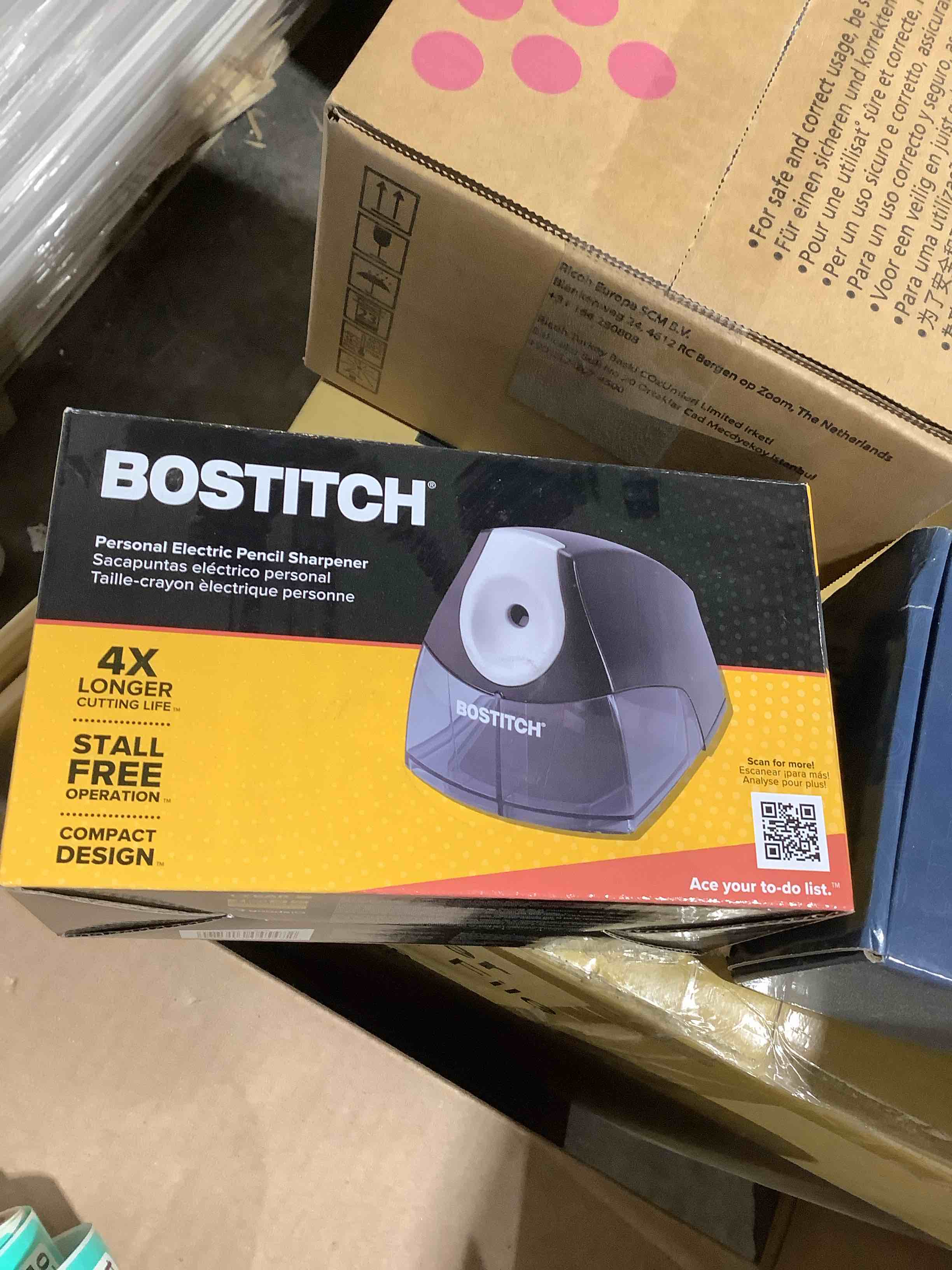 Condition photo showing New/Like New for Bostitch Personal Electric Pencil Sharpener  HHC Cutter Tech  Stall-Free Motor  High-Capacity Tray