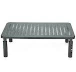 Mind Reader - Monitor Stand, Height Adjustable, Ventilated Laptop Riser, Office, Metal, 14.5"L x 9.25"W x 4-5.5"H - Black